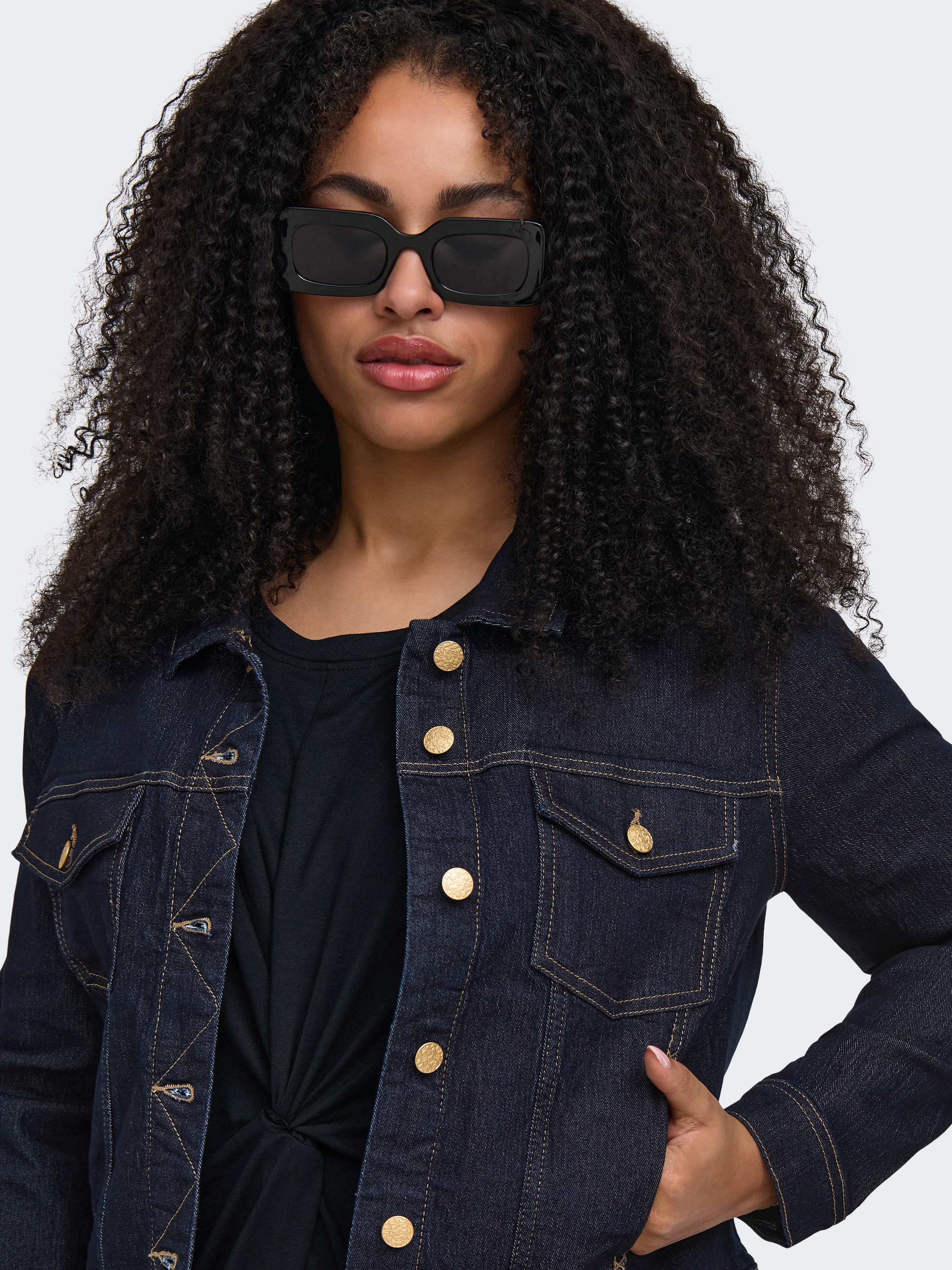 ONLY CARMAKOMA Jeansjacke »CARWESPA LS RINSE JACKET DNM NOOS« Baumwollmischung, Regular Fit