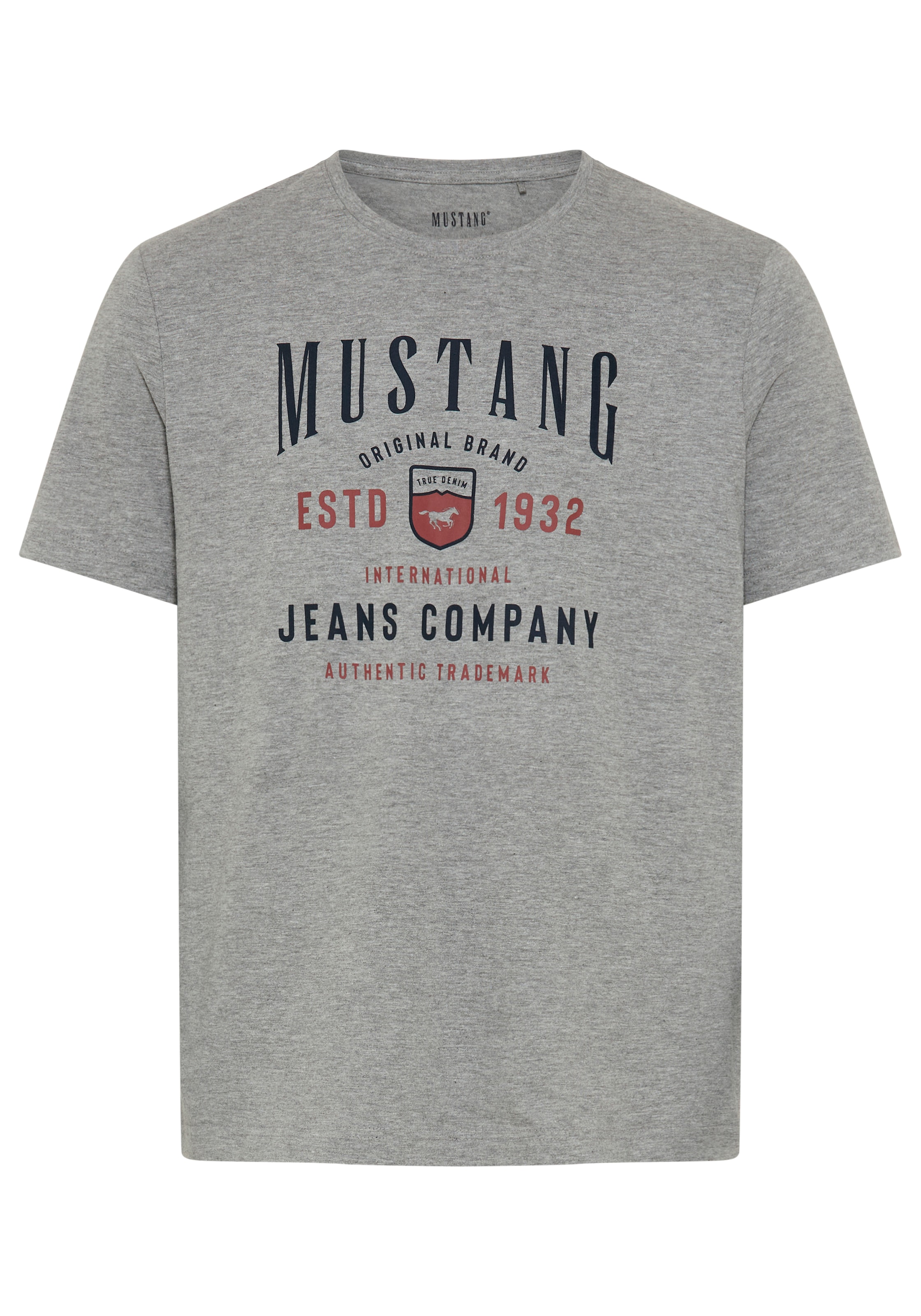 MUSTANG Kurzarmshirt "Alex Logoprint" kurzarm, mit Logoprint günstig online kaufen