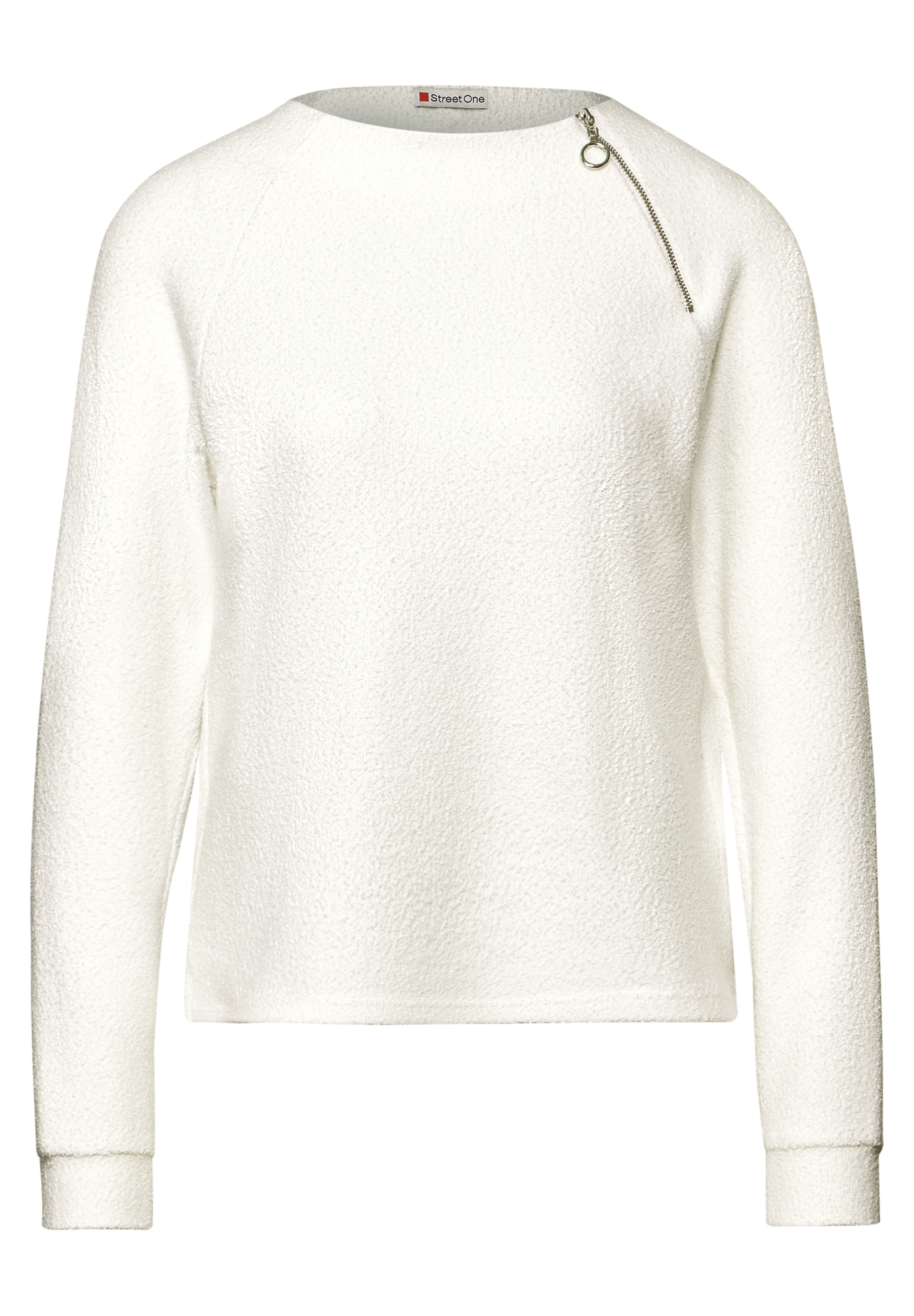 STREET ONE Langarmshirt, mit Seitlichen Einschlitzen am Saum