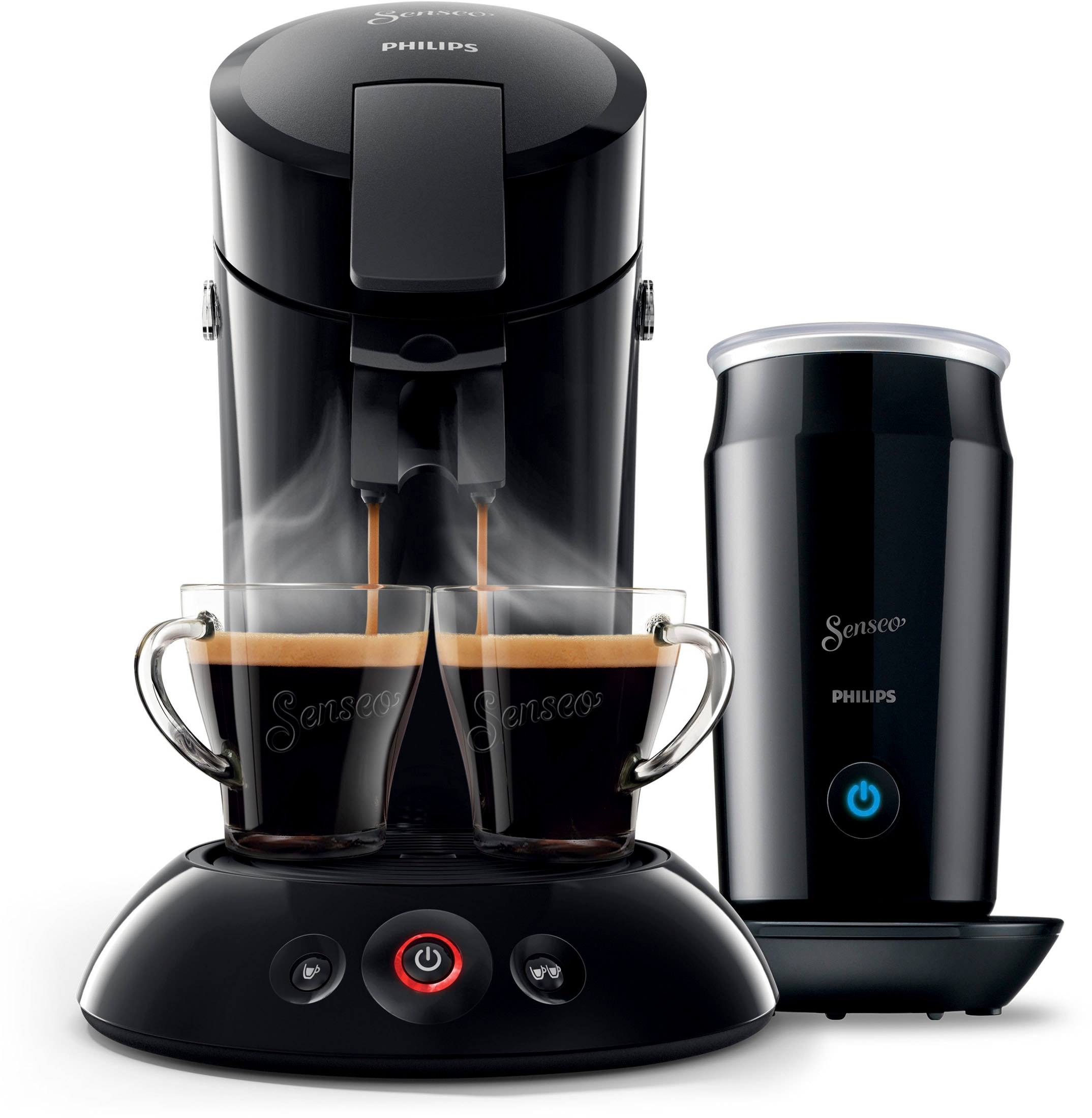 Philips Senseo Kaffeepadmaschine "Original HD6553/65", inkl. Milchaufschäumer im Wert von € 79,99 UVP