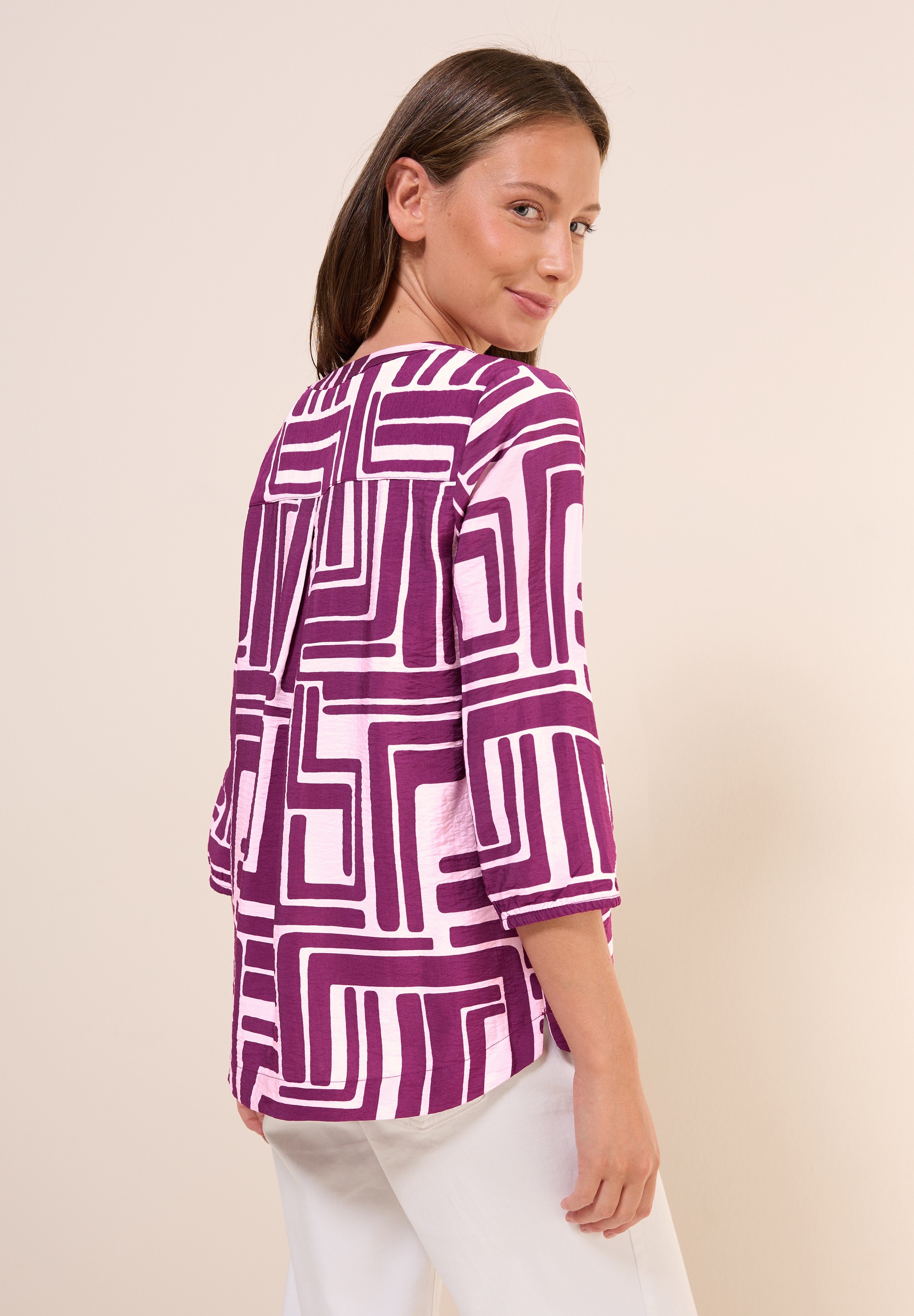 Cecil Klassische Bluse, mit 3/4 Ärmeln