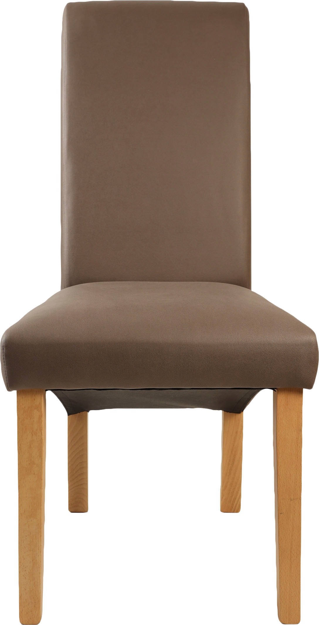 Home affaire 4-Fußstuhl »Rito«, (Set), 2 St., Microfaser, Gestell Buche natur oder wenge lackiert