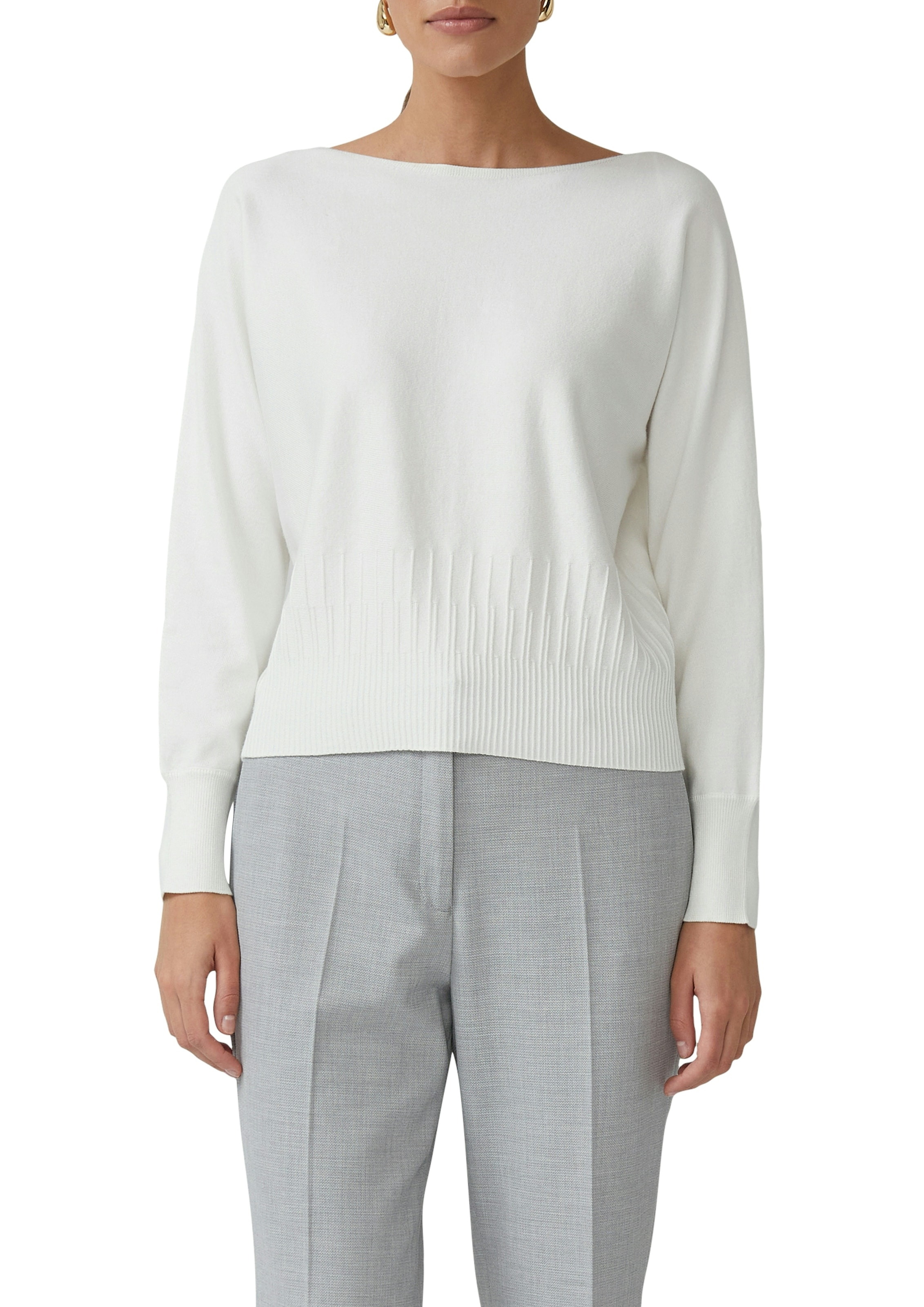 s.Oliver BLACK LABEL Strickpullover mit Fledermausärmeln