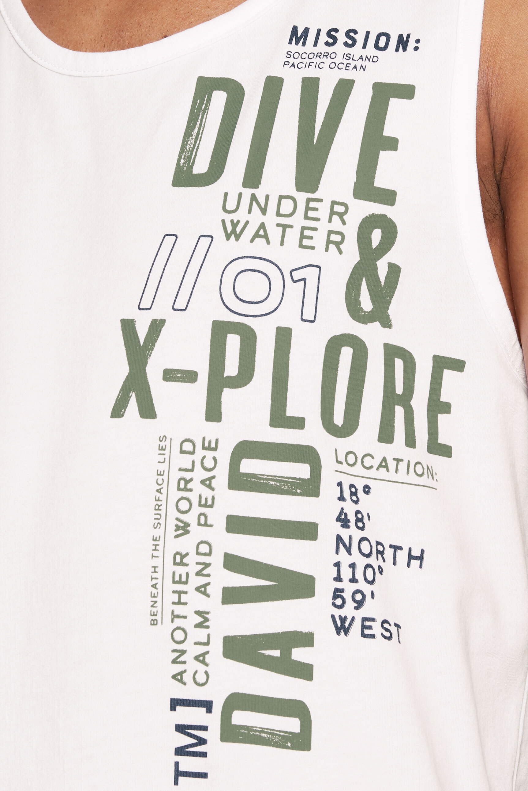 CAMP DAVID Tanktop, aus Baumwolle
