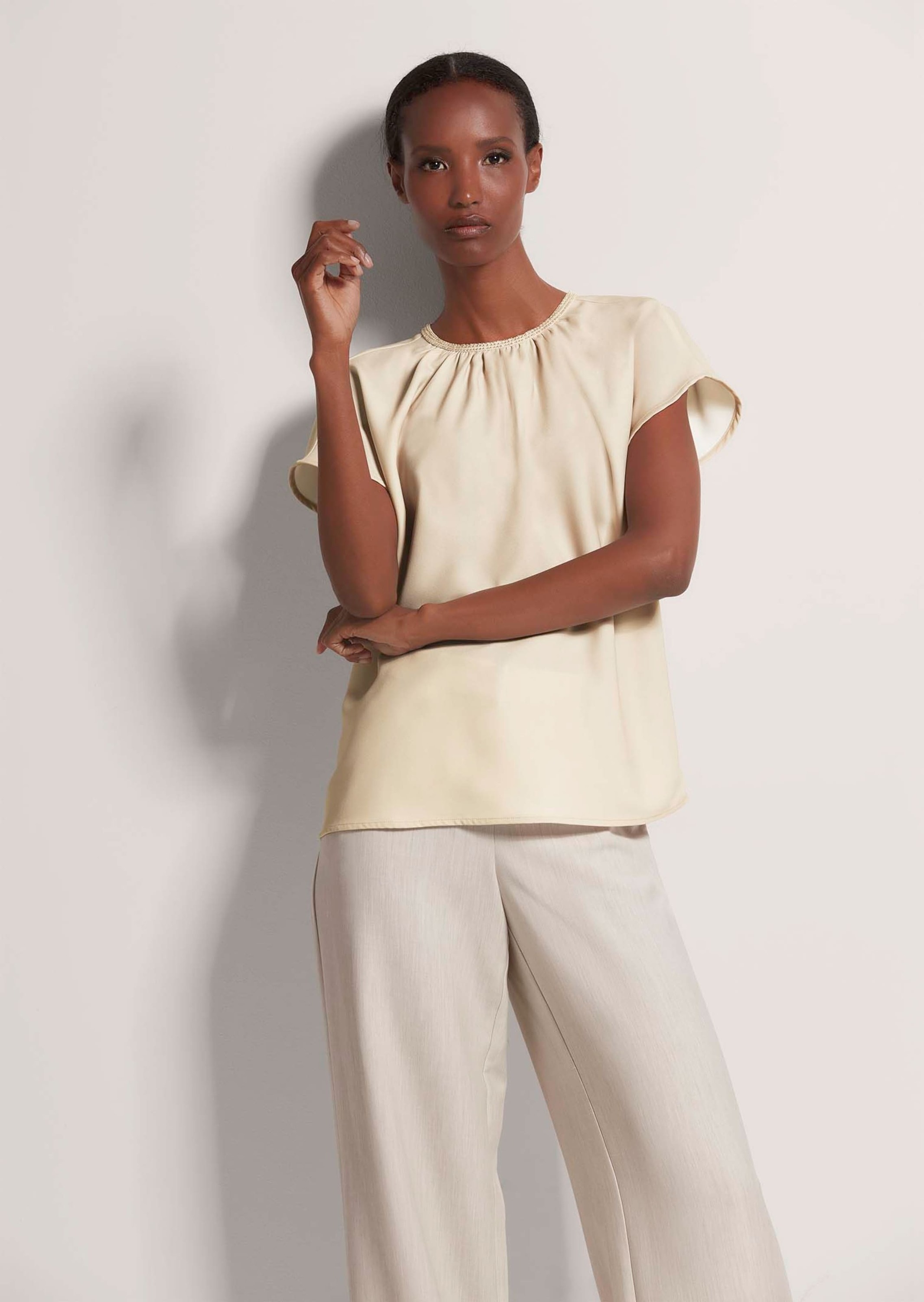 MADELEINE Shirtbluse "Blusenshirt Blusenshirt mit Glanz-Akzent" günstig online kaufen