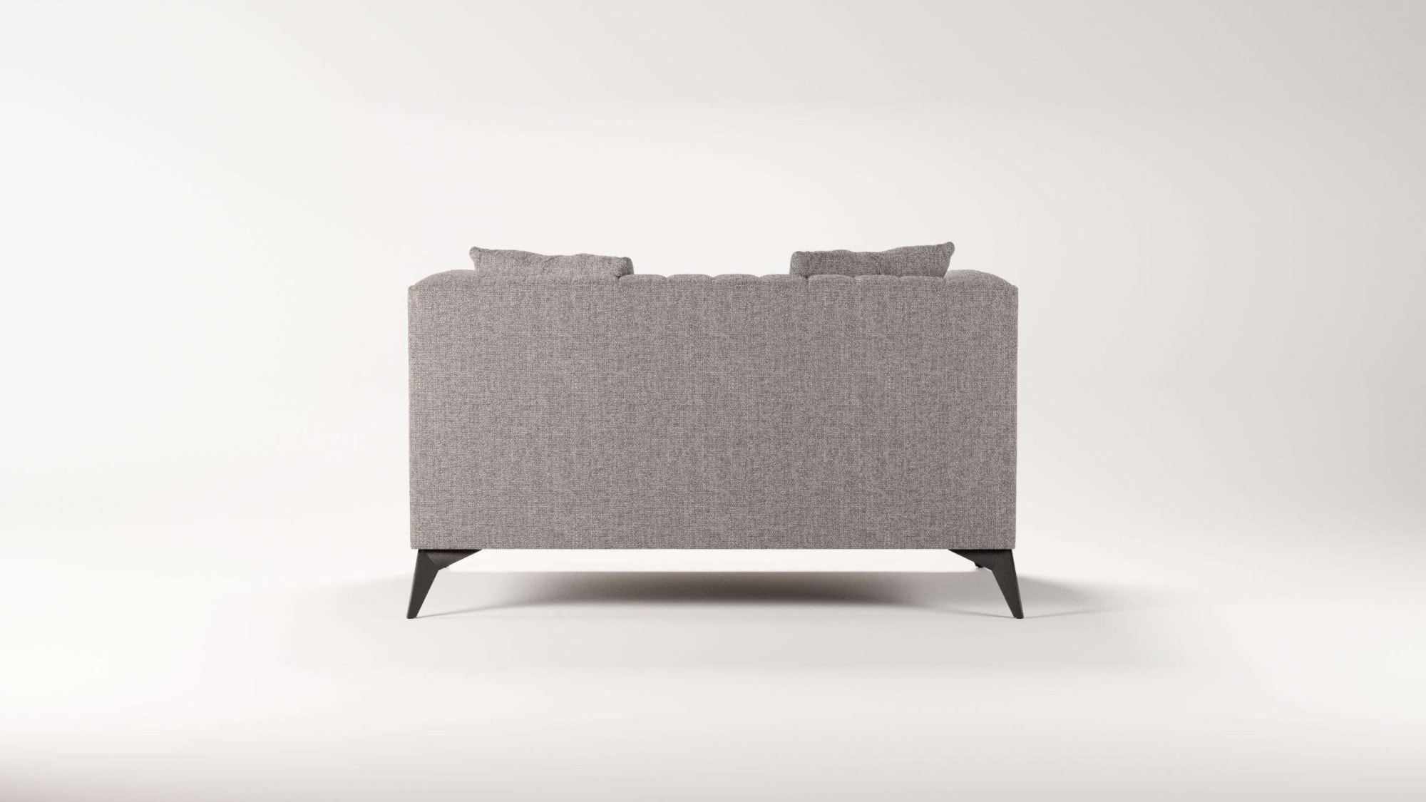 Places of Style Loveseat »MATTHEW Loungesessel, Maße B/T/H: 130/86/74 cm«, incl. Zierkissen, feine Steppung im Rücken, belastbar bis 200kg