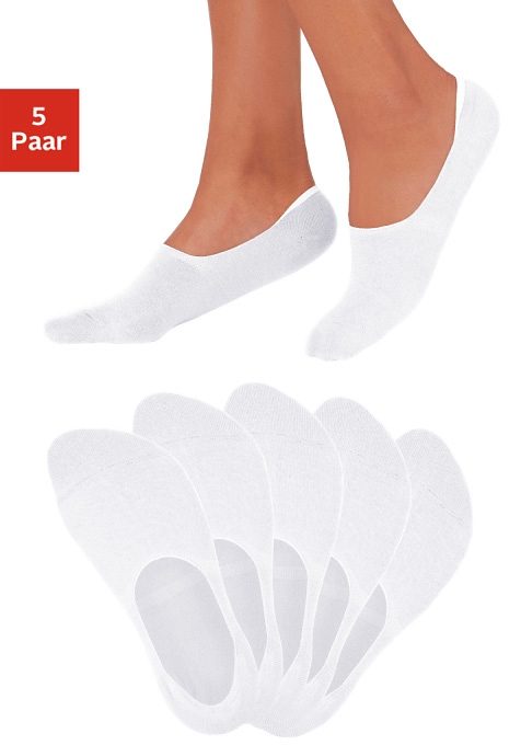 Bench. "Damen Unsichtbare Sneaker Socken," Packung, 5 Stk. tlg. für weit ausgeschnittene Schuhe, Loafers, Halbschuhen, Oxford-Schuhe