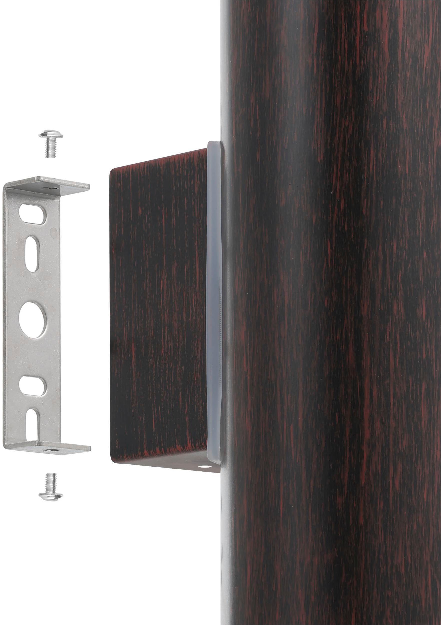 EGLO Wandleuchte »Riga Außen-Wandlampe,  Außenleuchte aus Edelstahl in Rostoptik, IP44« GU10 1 Stk. Wand-/Deckenleuchte - L6,5 x H20 x AL9,5 cm - antik-braun