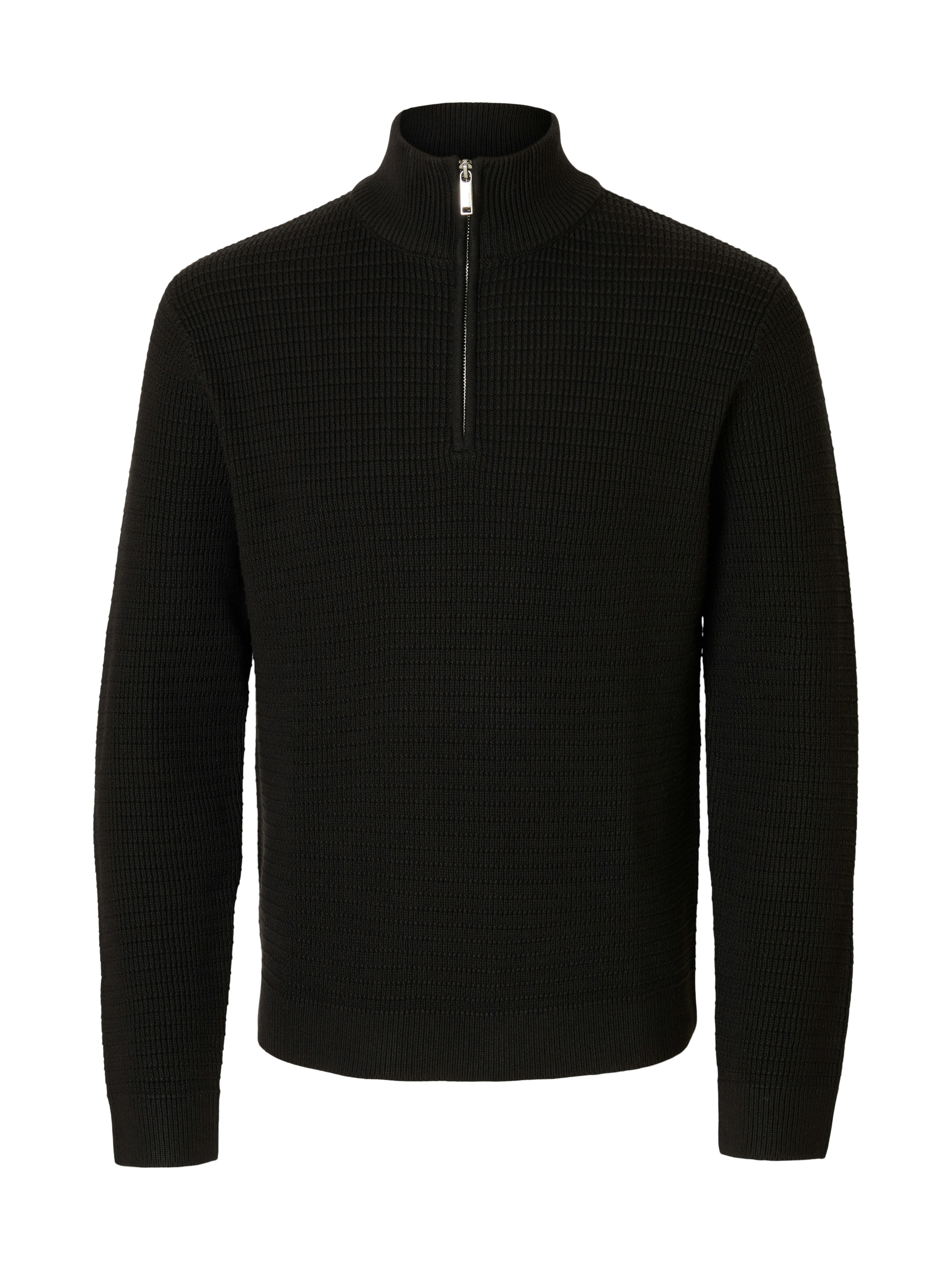 SELECTED Troyer "SLHTHEO LS KNIT STRUCTURE HALF ZIP D" günstig online kaufen
