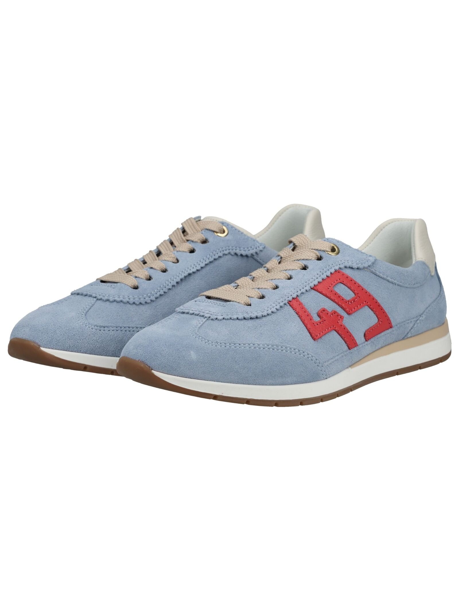 Ara Sneaker Veloursleder Platform Sneaker Blue/Red 39 3