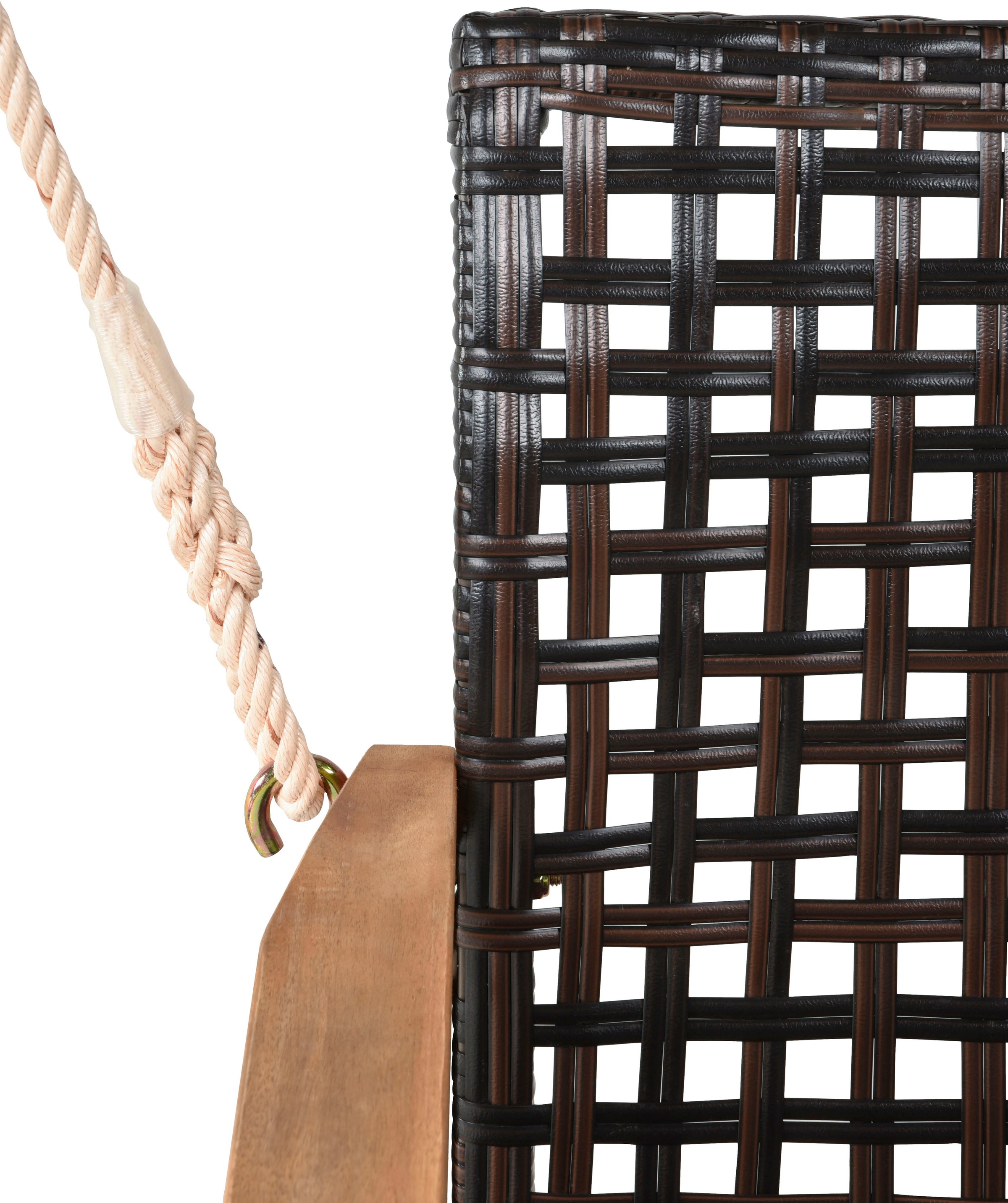 GARDEN PLEASURE CUNEO Banc Suspendu Marron 3