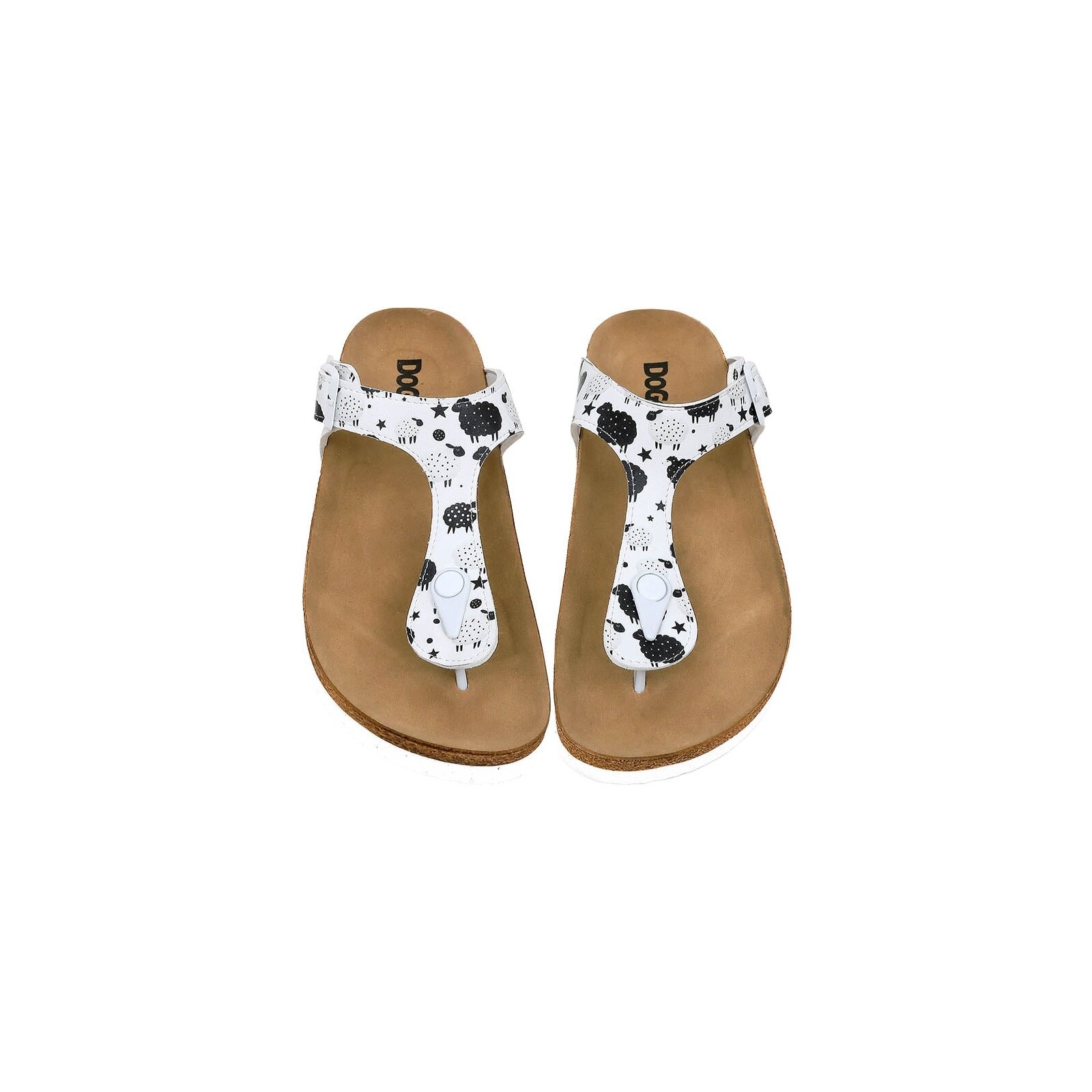 DOGO Zehentrenner »Lila Count Sheeps Damen Sandalen/ Sandaletten / Female«, Vegan