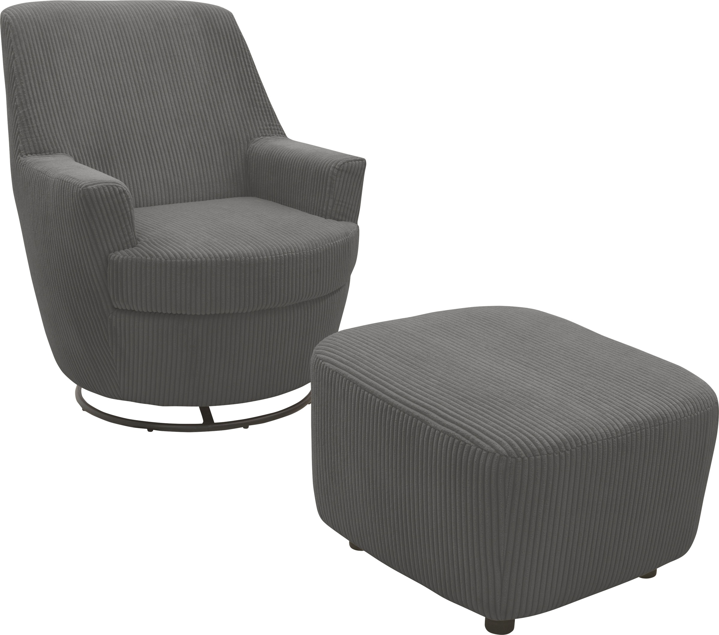 INOSIGN Drehsessel "HETTY, Drehsessel mit Wippfunktion und Hocker; Lesesess günstig online kaufen