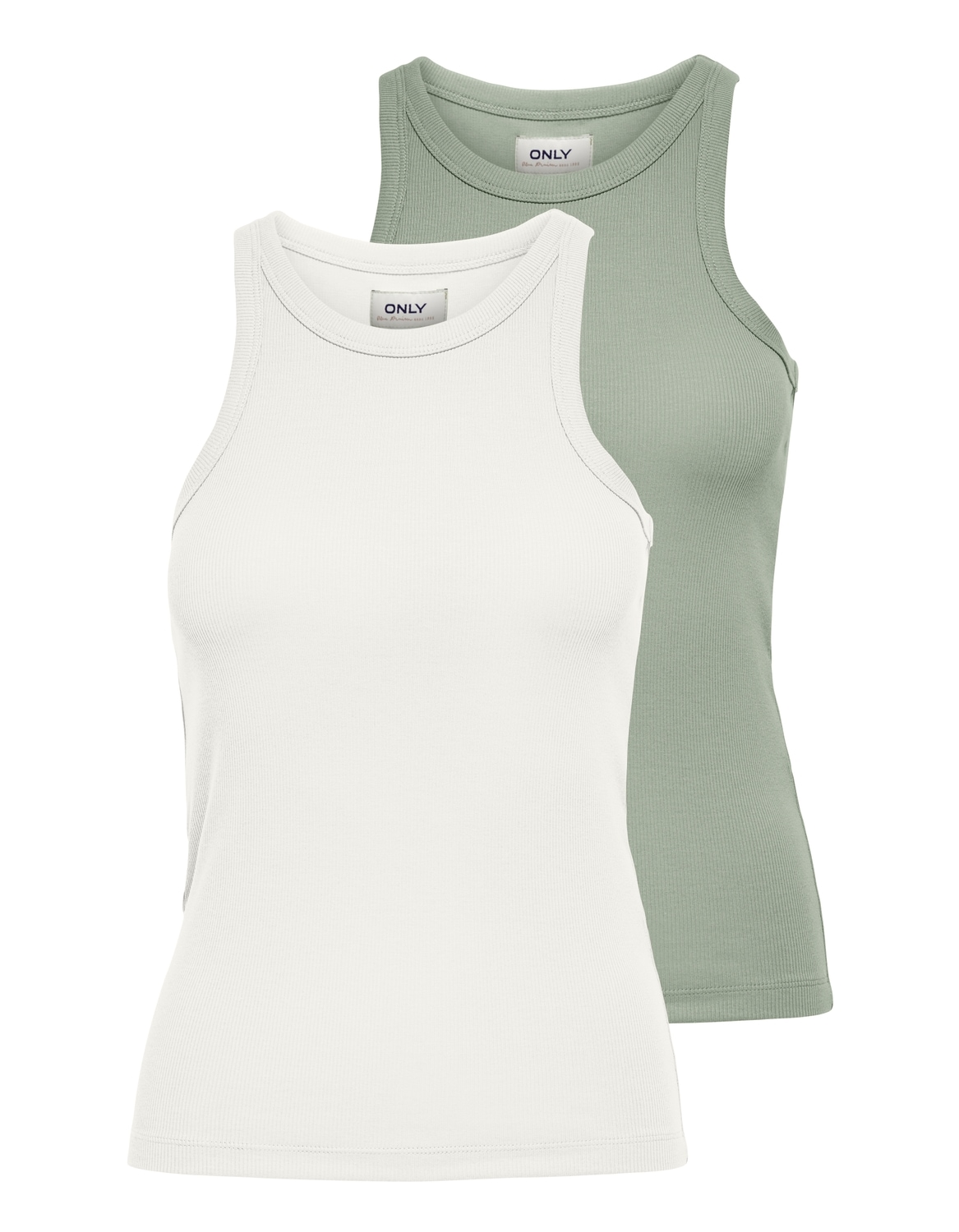 ONLY Tanktop »ONLLINDSAY TANK TOP 2 PACK« Packung, 2 Baumwollmischung