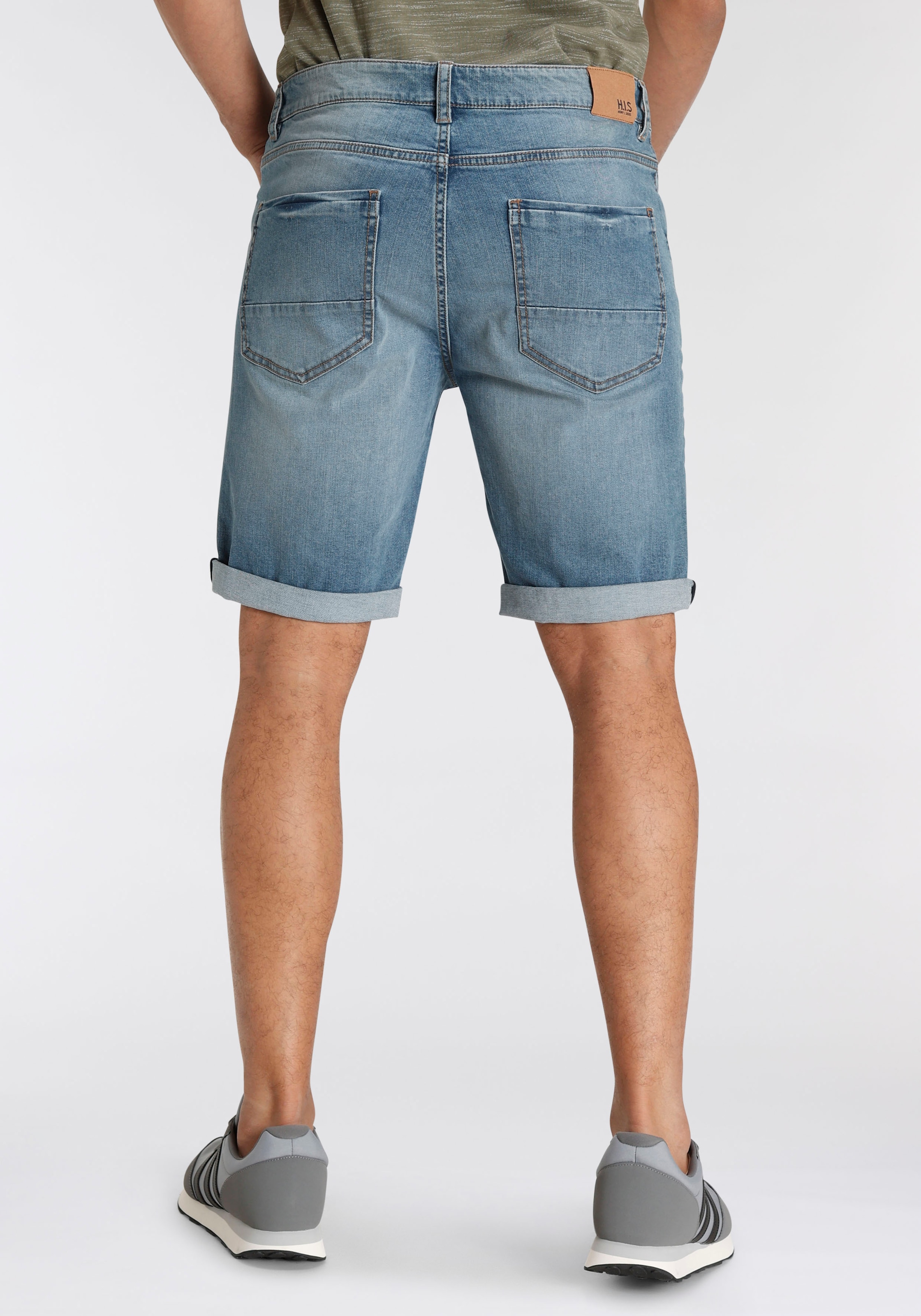 H.I.S Jeansshorts »DEYO«, wassersparende Produktion durch OZON WASH