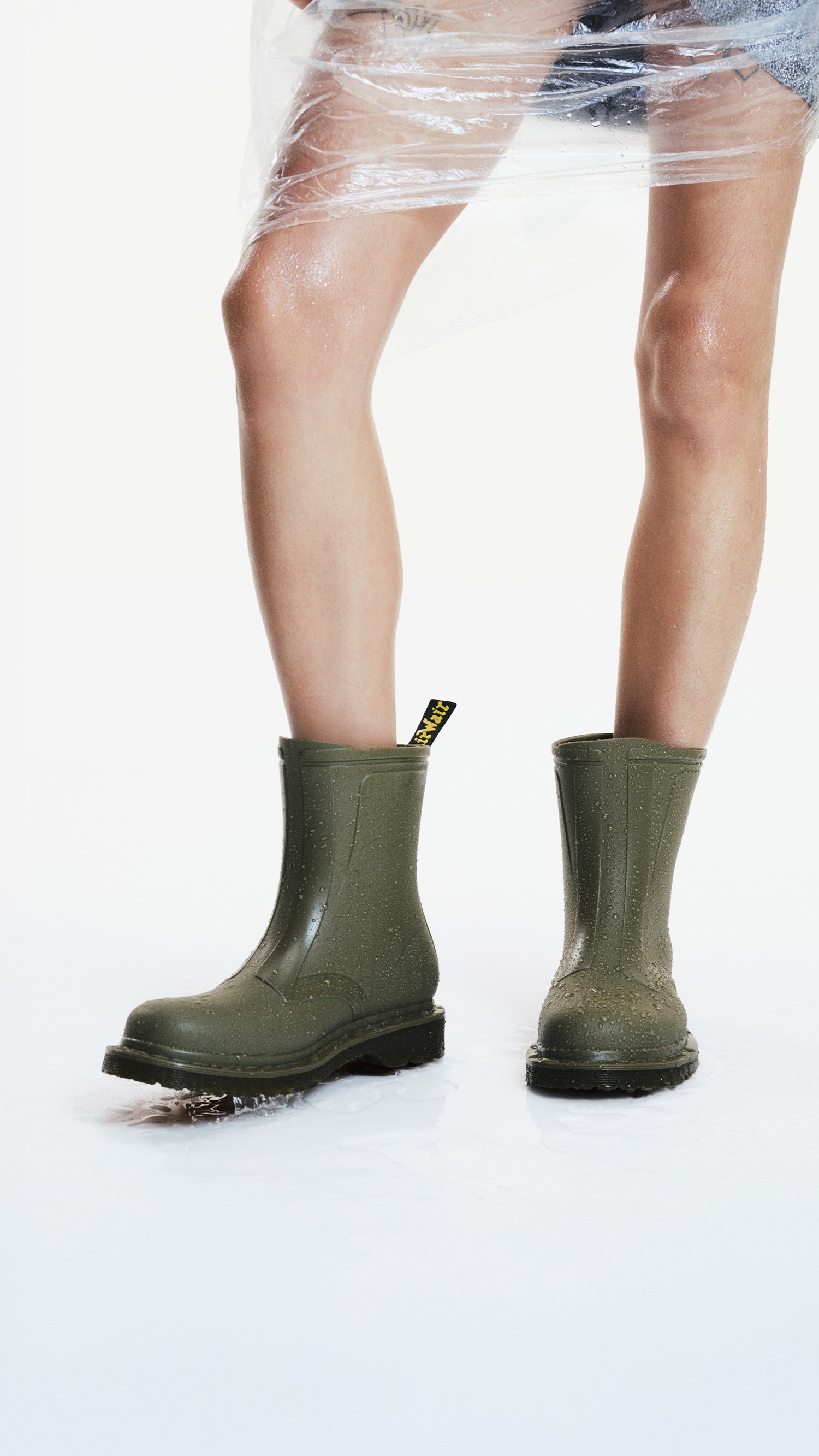 Dr. Martens 1460 Rain Boots Green Size 42 3