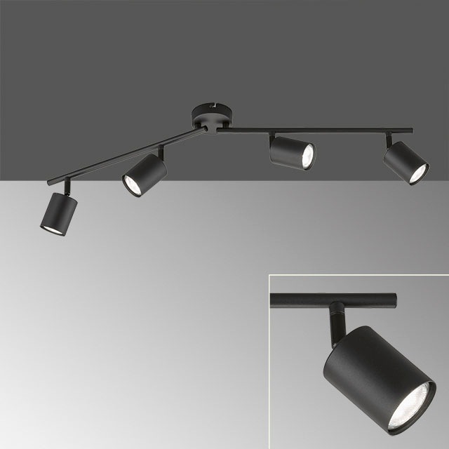 FISCHER & HONSEL Deckenspots »Vano«, 4 flammig, Leuchtmittel GU10 | LED wechselbar