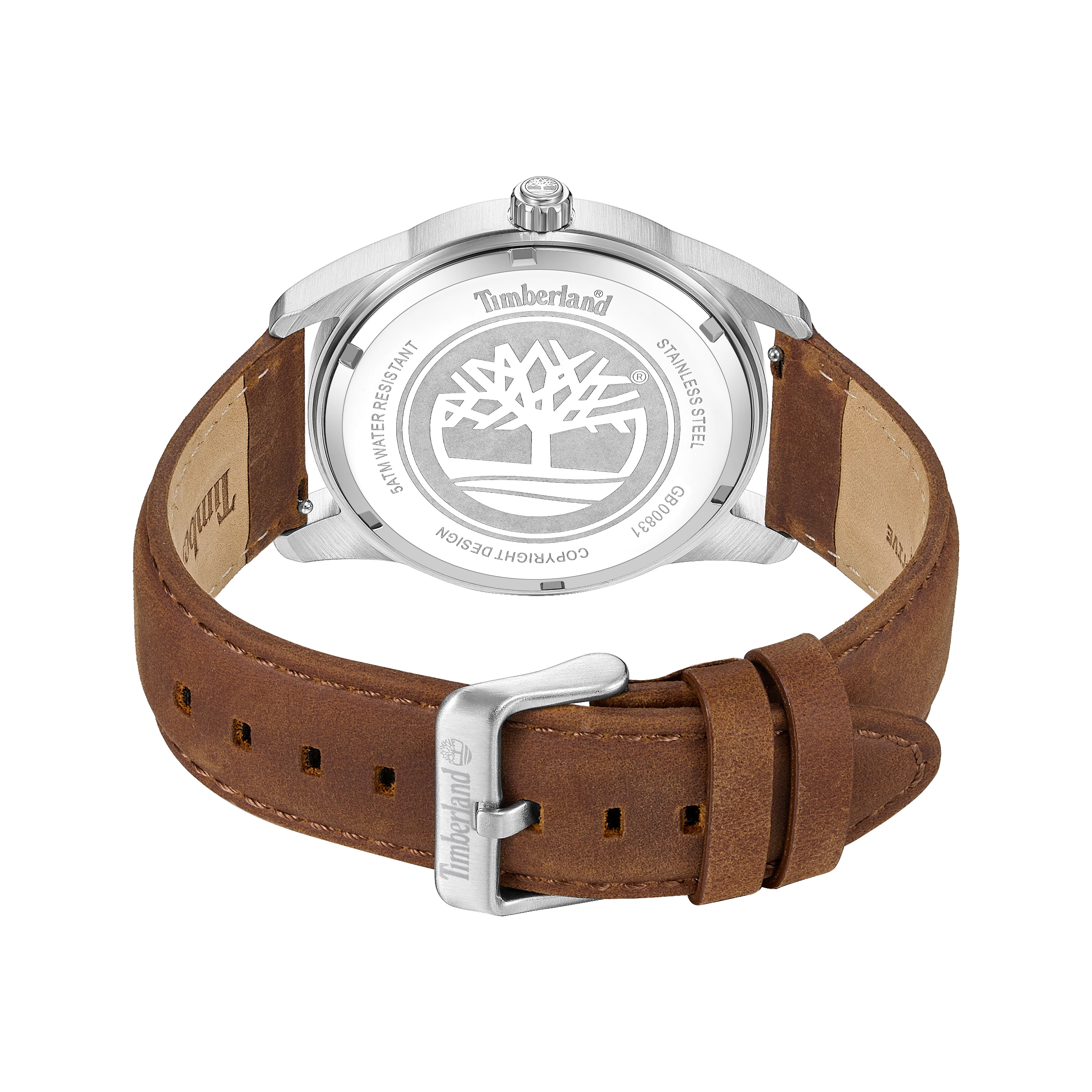 Timberland Quarzuhr »Birch Road« Armbanduhr, Herrenuhr, Lederarmband, analog, Tag