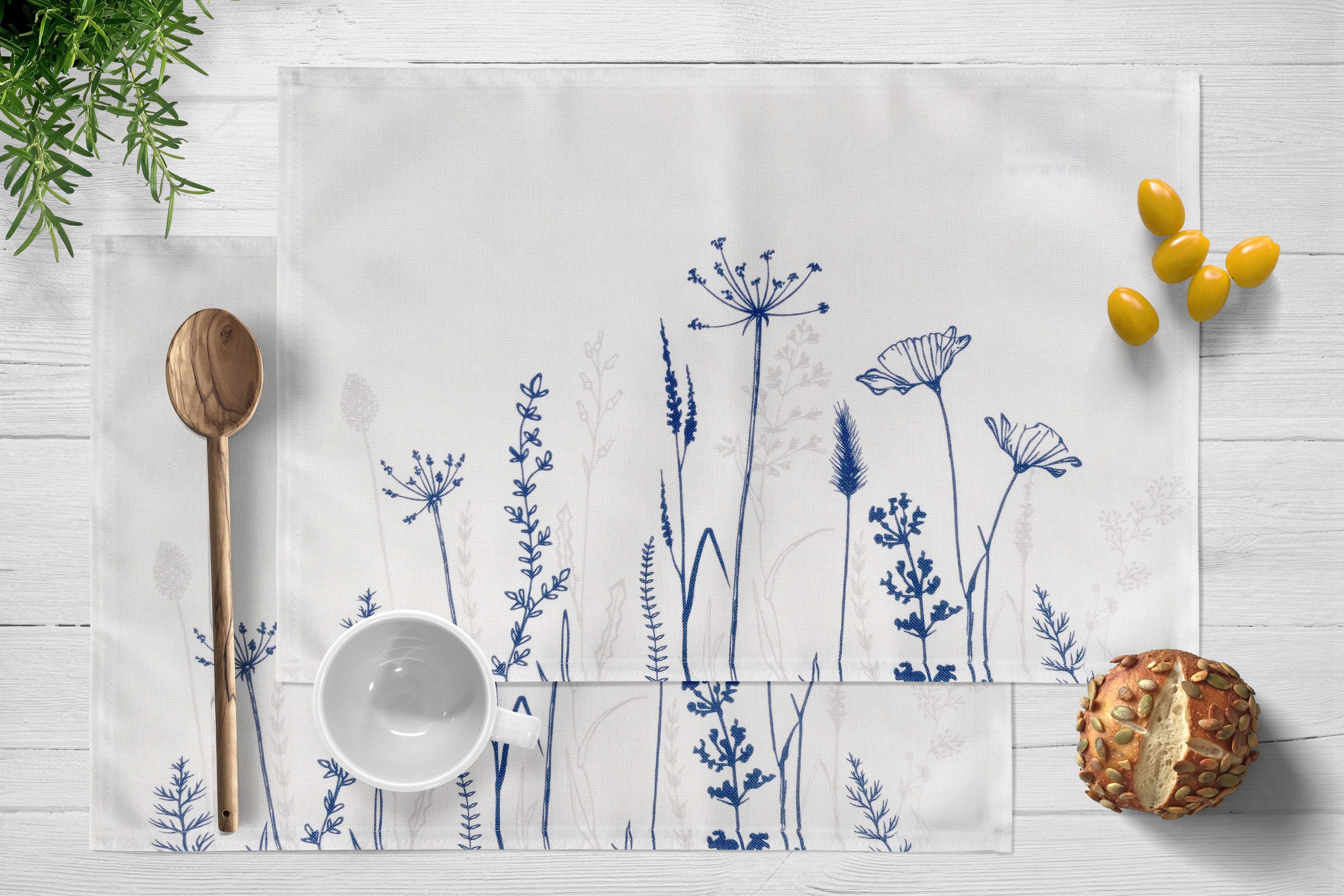 my home Platzset "Nérac" 2er Set, basic, bedruckt, pflegeleicht, Esszimmer, günstig online kaufen