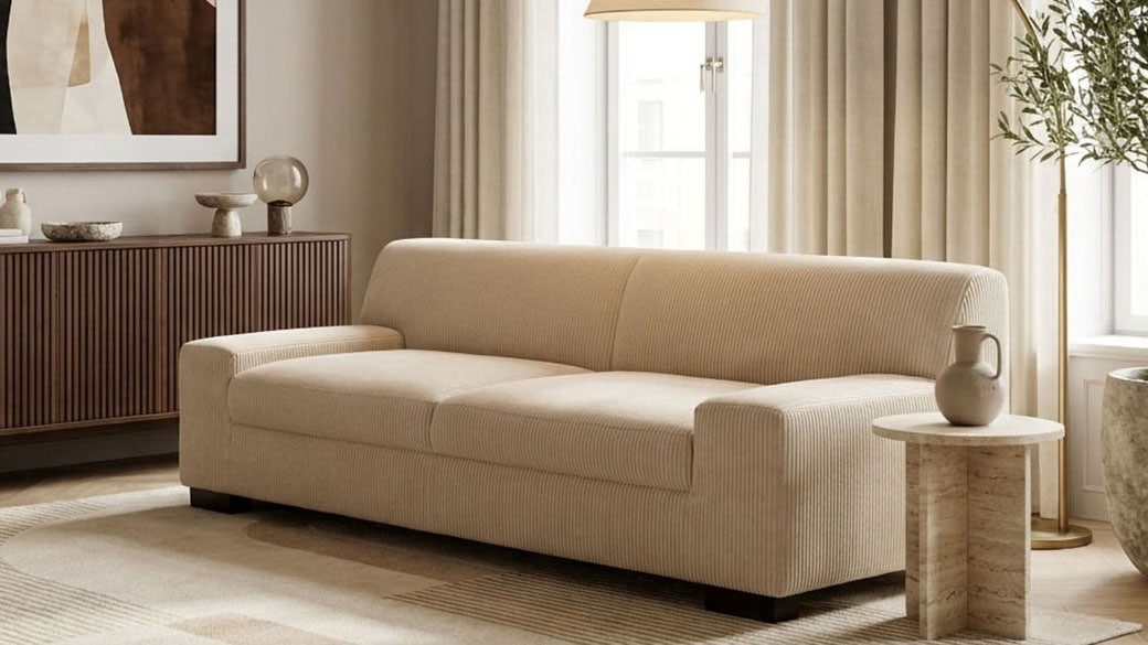 OTTO home 3-Sitzer "Faxxe 212 x 85 cm, auch mit Schlaffunktion" aus haustierfreundlichem Pet Friendly Cord