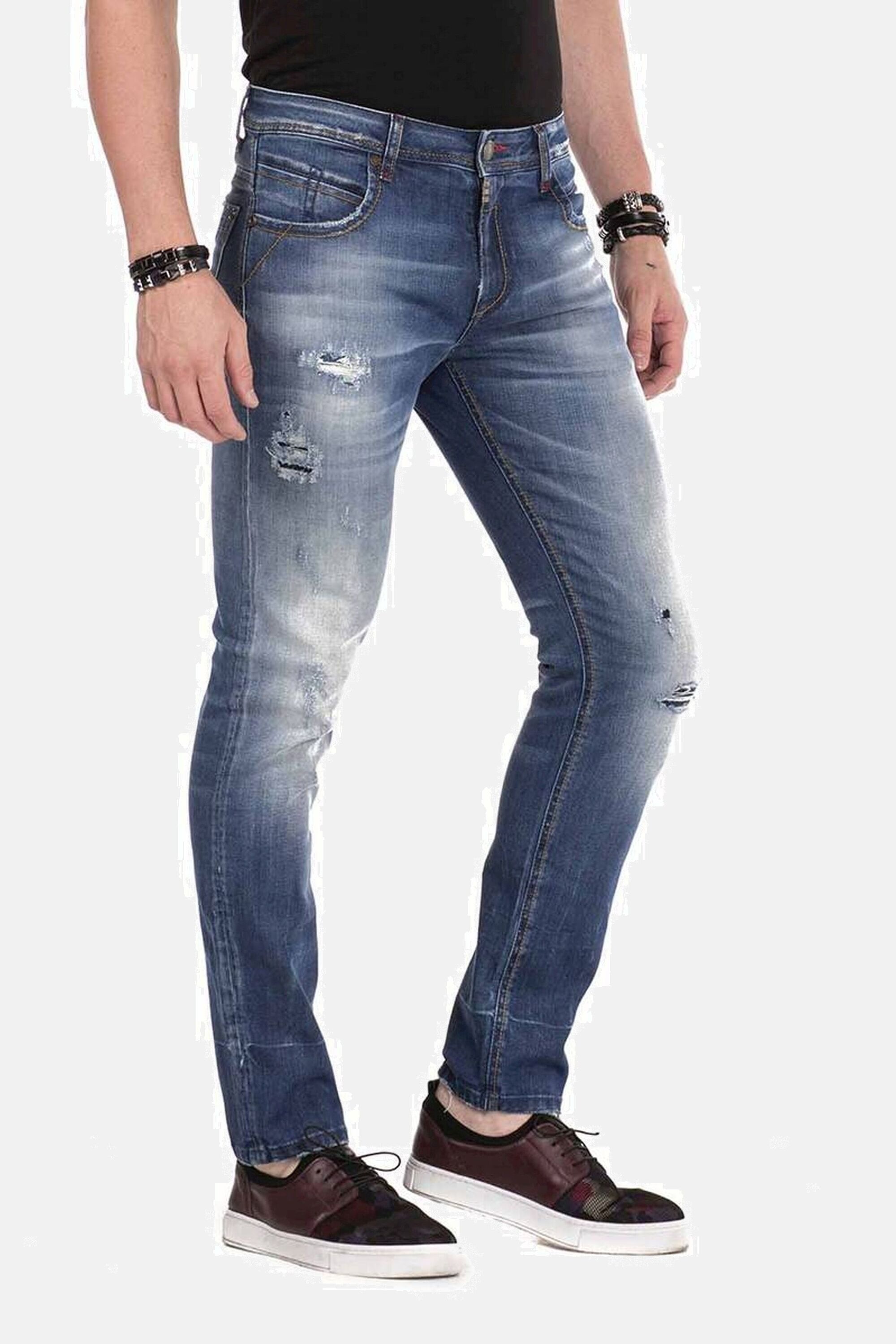 Cipo & Baxx Slim-fit-Jeans »Jeans«, im Destroyed-Look, CD-475