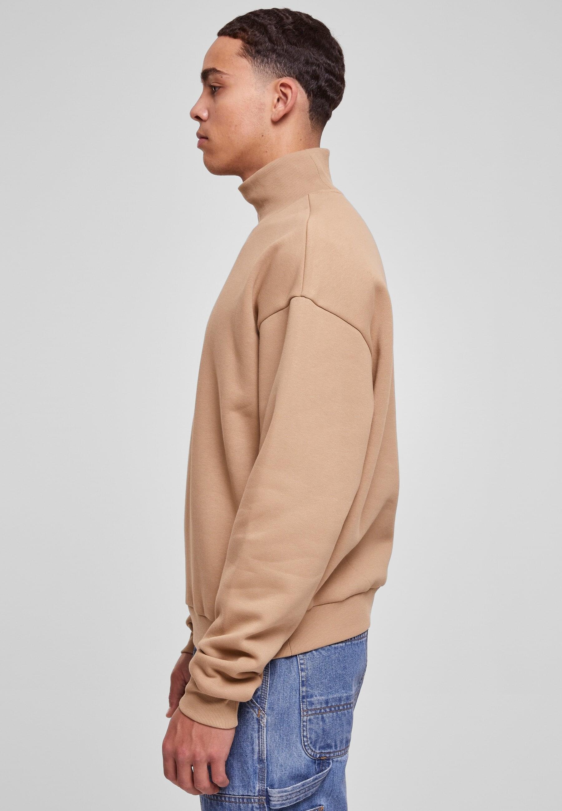 URBAN CLASSICS Rundhalspullover »Urban Classics Herren High Rib Neck Crew«, (1 tlg.)