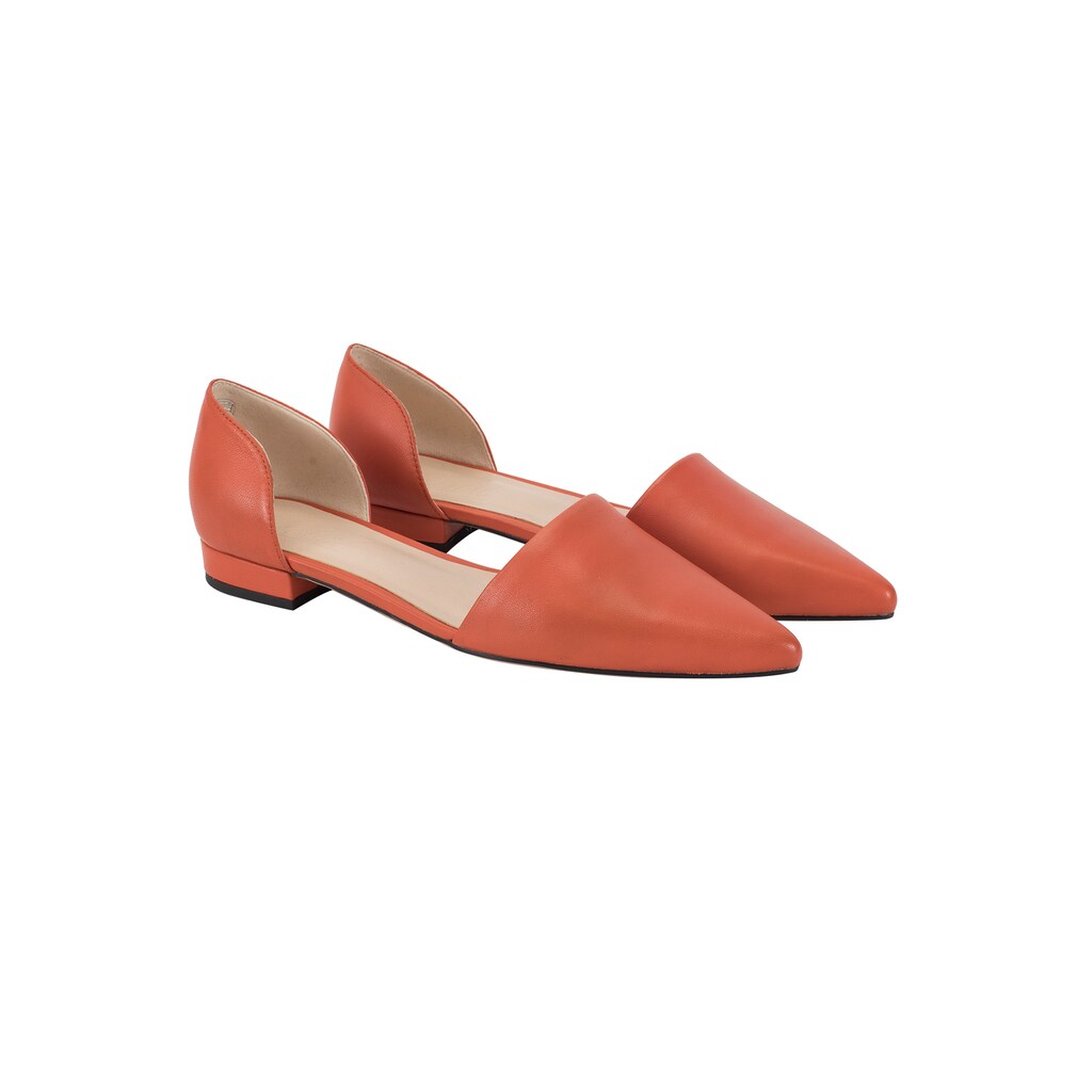 Schuhe Ballerinas ekonika Ballerina, hergestellt aus echtem Leder braun Schuhe Ballerinas ekonika Ballerina, hergestellt aus echtem Leder braun