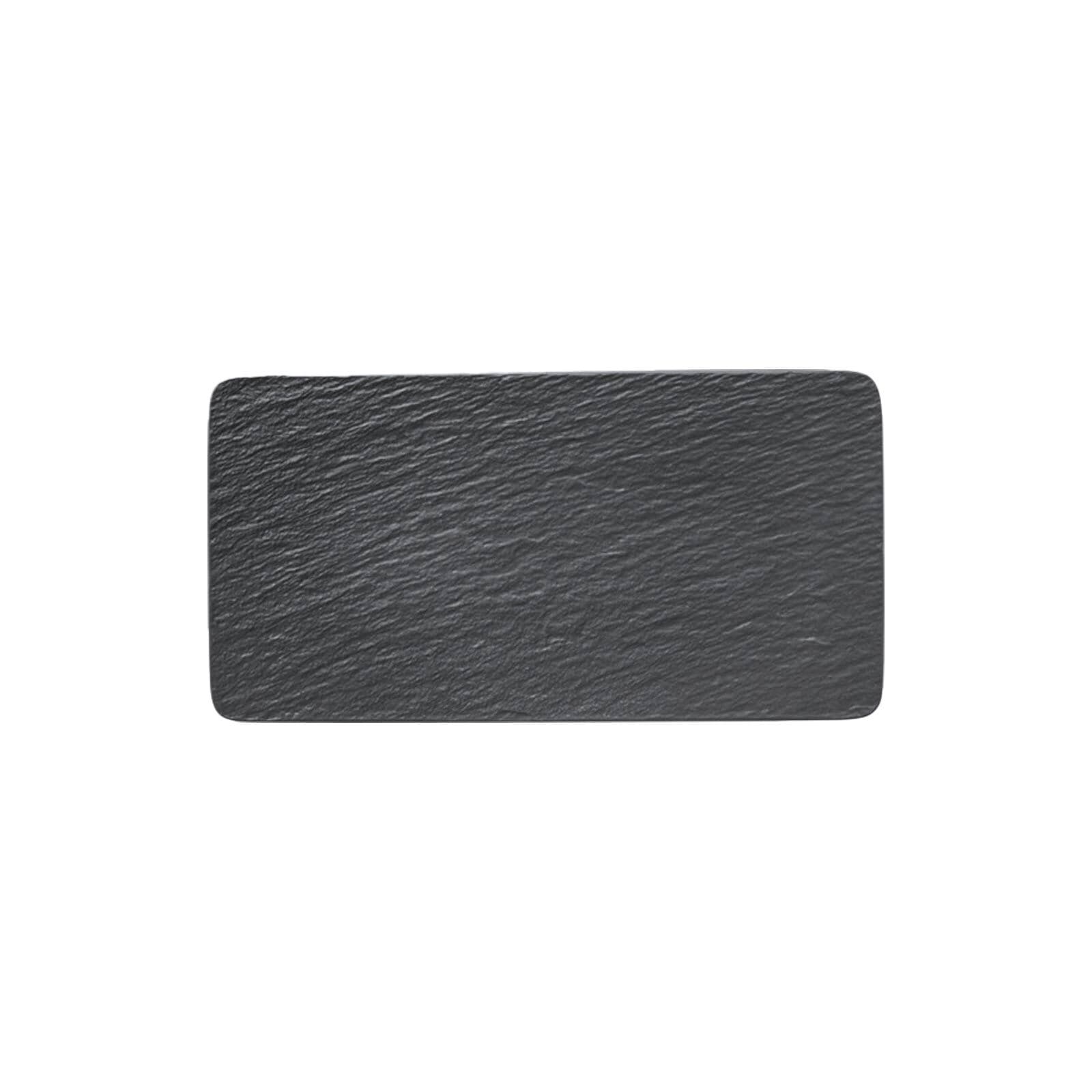 Villeroy & Boch Servierplatte »Servierplatten Manufacture Rock 2er Set schwarz«