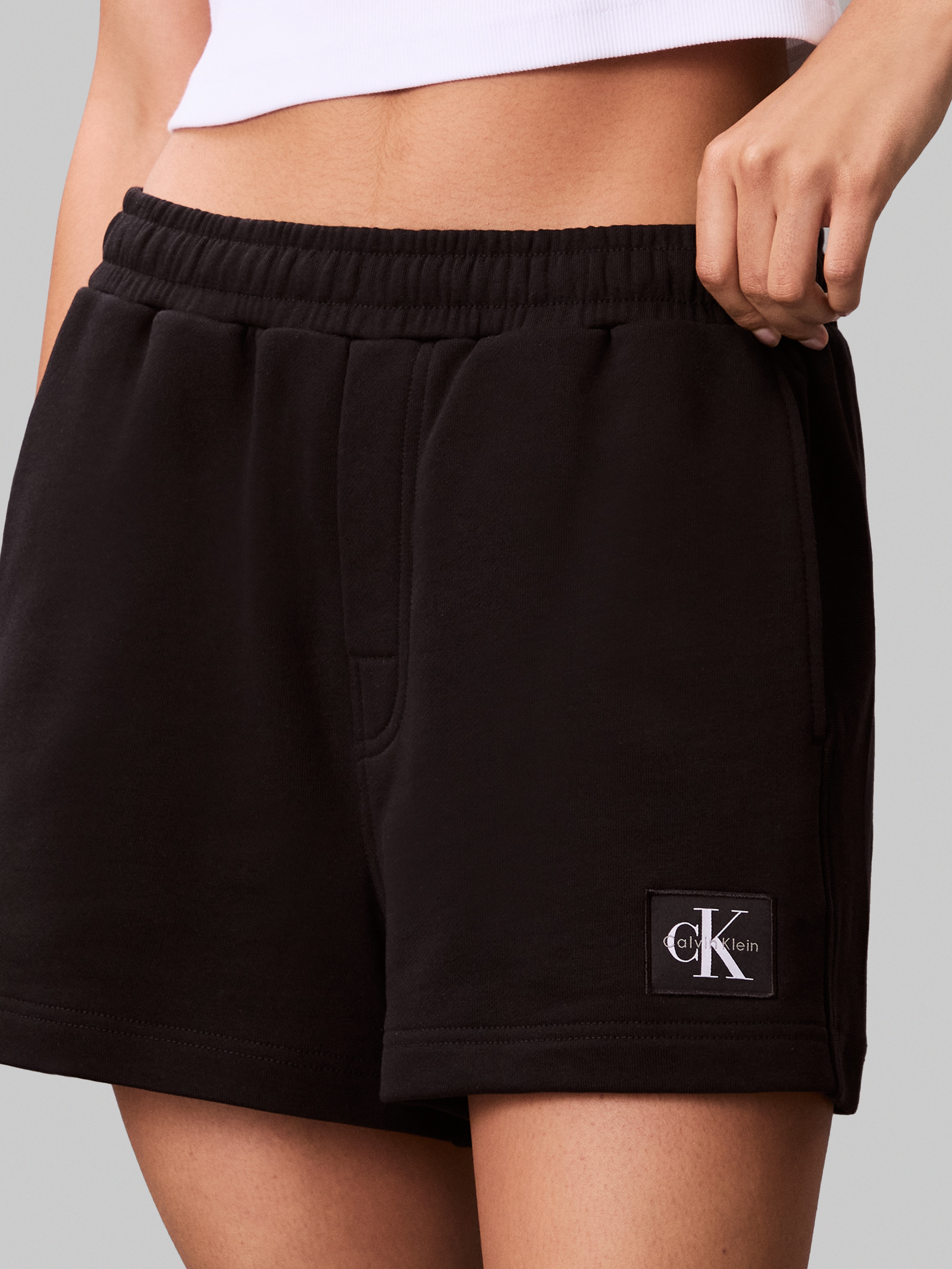 Calvin Klein Jeans Sweatshorts »A - FRNCH TRRY BDG L«, Mit elastischem Bund