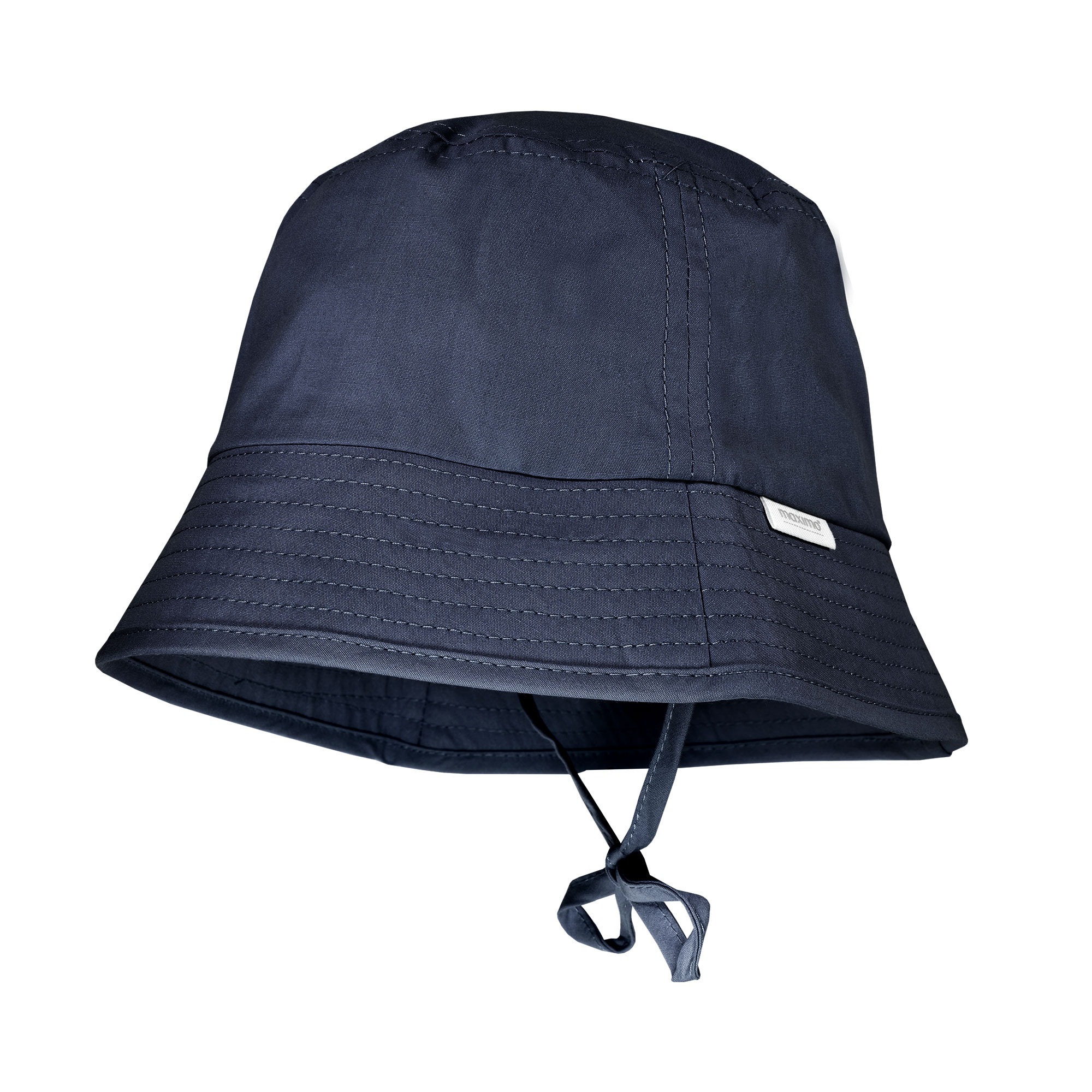 MAXIMO Jungen Fischerhutnavy, Gr. 45, unifarben, Popeline, Baumwolle, Hüte, schützt vor UV, mit Bindeband, bequem, basic, Baumwolle
