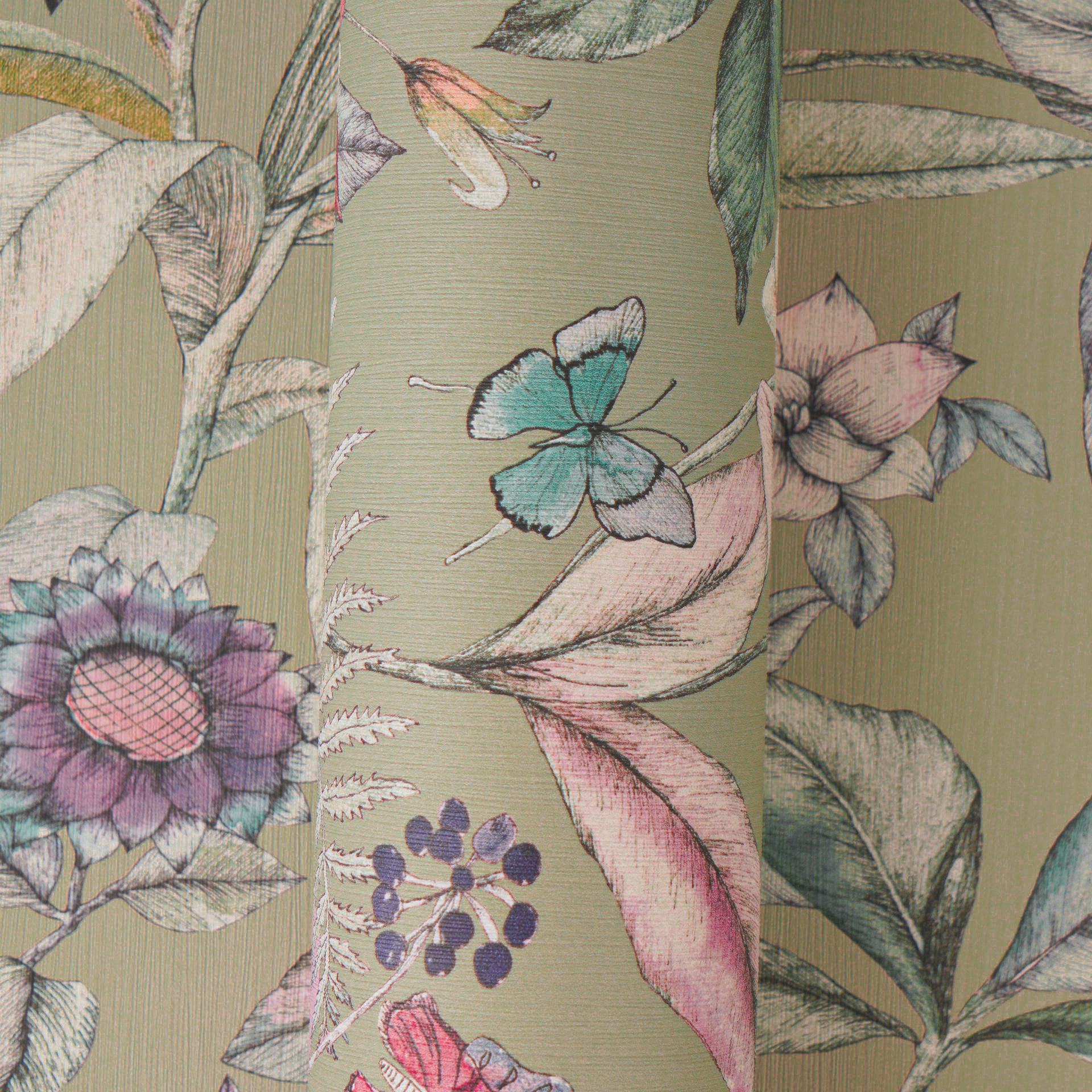 A.S. Création Vliestapete »Pintwalls III Blumentraum Aquarell« floral strukturiert Aquarelldesign, florale Motive – Schlaf-, Wohnzimmer, Flur