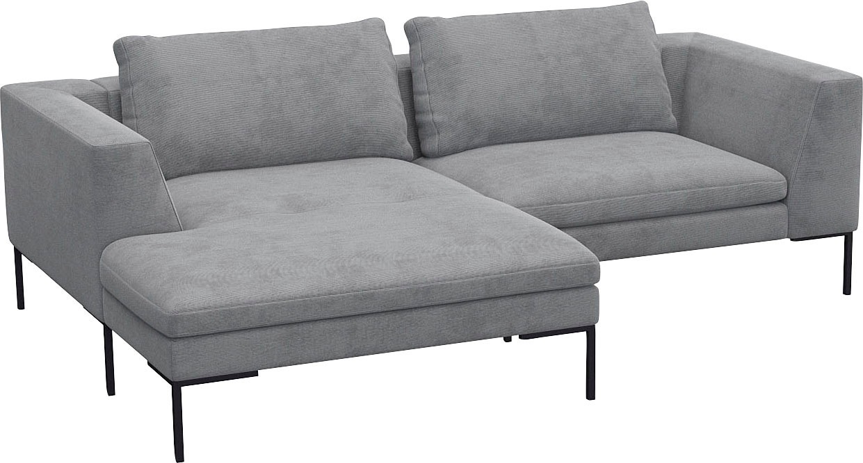 FLEXLUX Ecksofa "Loano, superbequemer Sitzkomfort durch Kaltschaum im Sitz, günstig online kaufen
