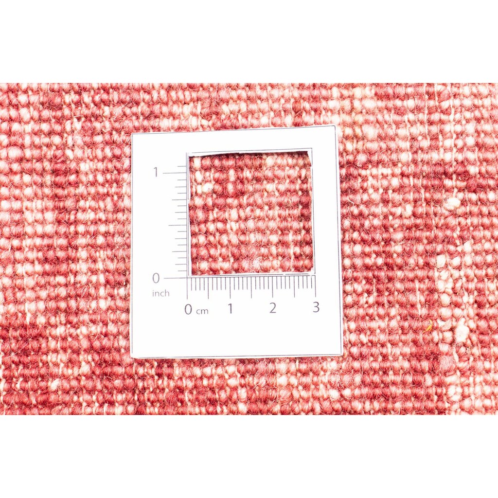 morgenland Orientteppich »Ziegler - Modern rund - 157 x 157 cm - dunkelrot«, rund, 6 mm Höhe, Wohnzimmer, Handgeknüpft, Einzelstück mit Zertifikat