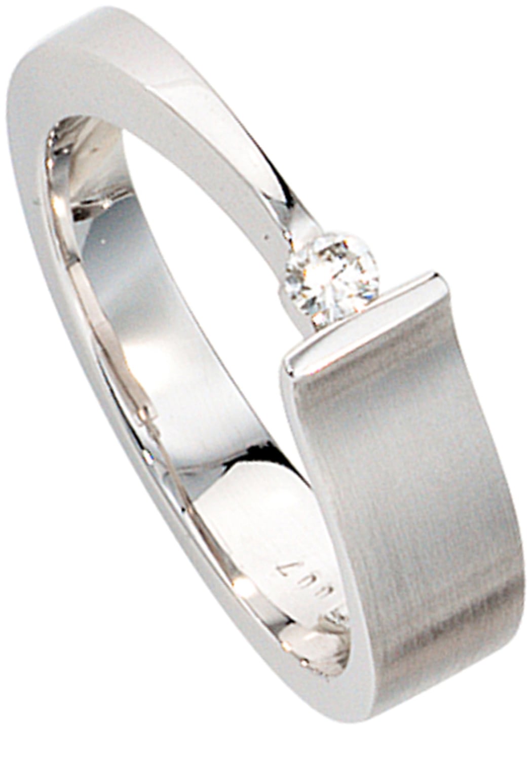 JOBO Fingerring »Diamant-Ring 0,07 ct.« 585 Weißgold