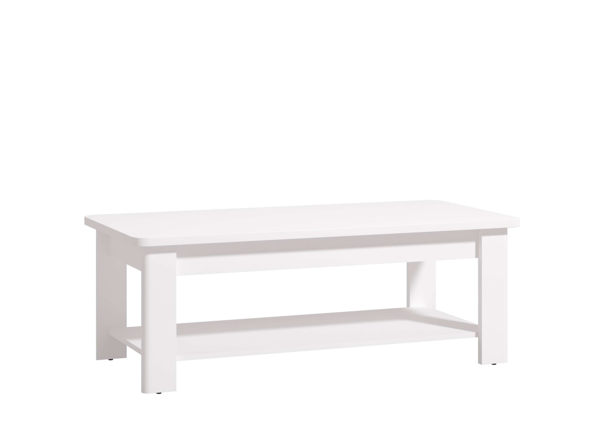 Couchtisch HOME AFFAIRE "Jersey Kaffeetisch, 124 cm, in trendigen Farben, modern", weiß (opaque weiß, opaque weiß), B:124cm H:45cm T:60cm, Tische, Couchtisch, Eleganter Couchtisch, zeitloses Design, mit eine Ablagebode 3