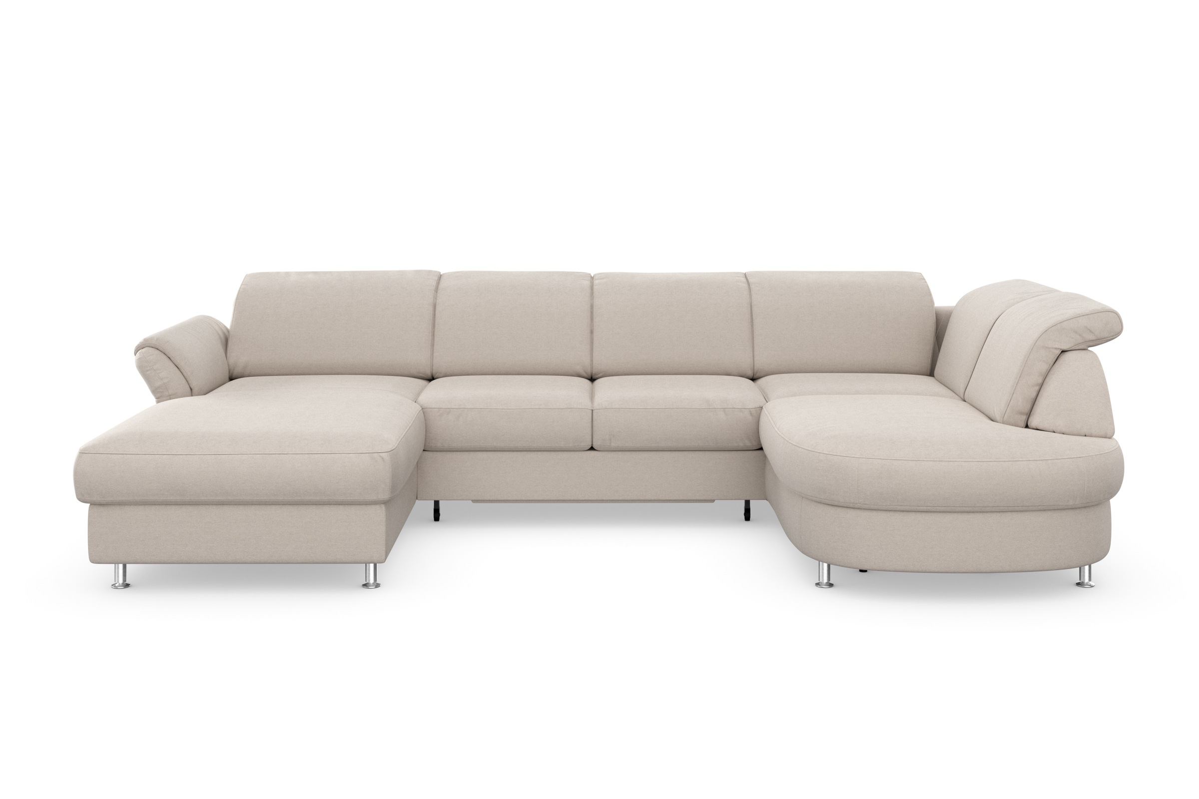 sit&more Wohnlandschaft »Apulia U-Form«, wahlweise Bettfunktion, Bettkasten und Kopf- und Armteilverstellung
