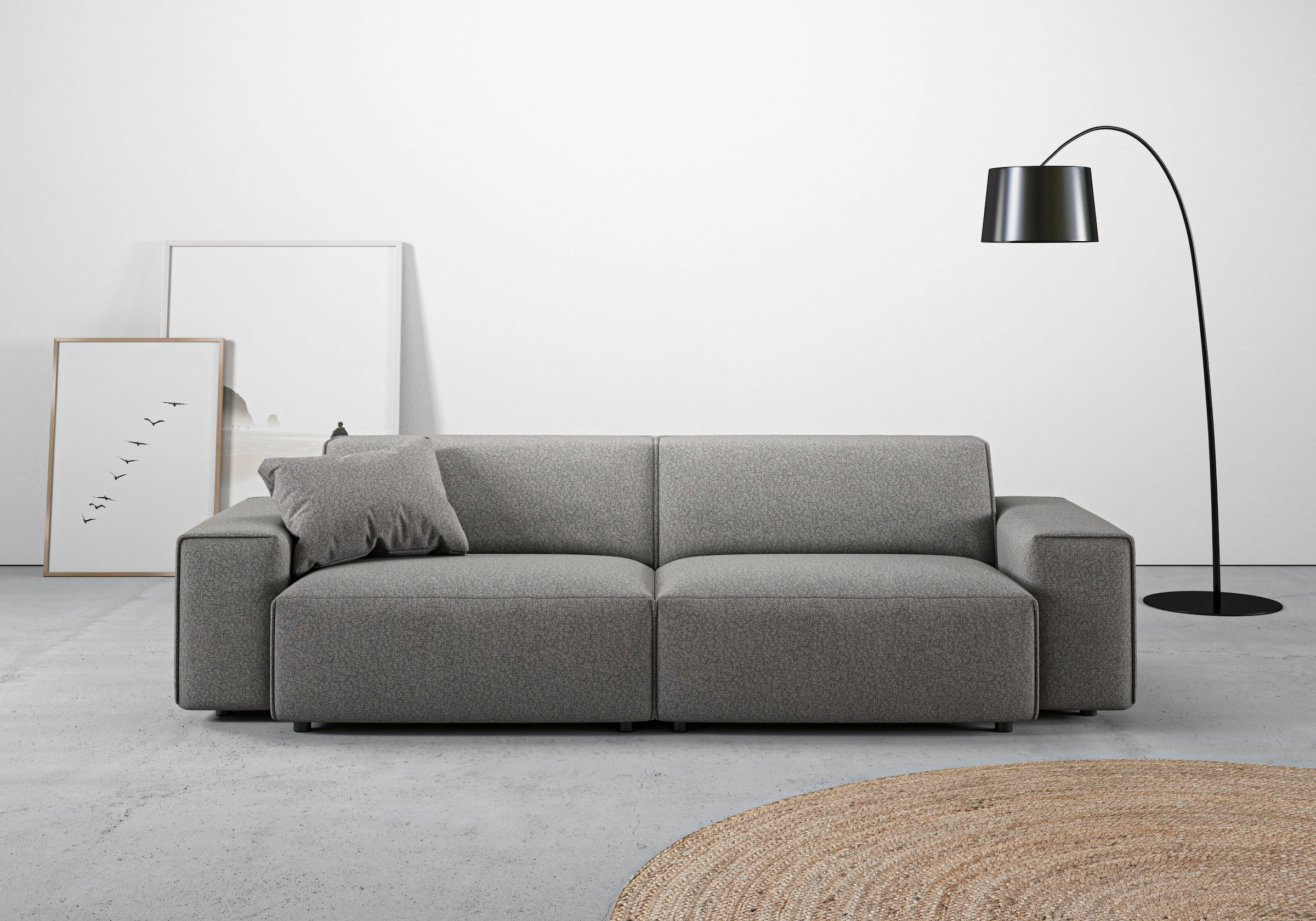 Big-Sofa »Glimminge«, | BAUR besondere Kedernähte, care-Bezug, Zierkissen auch andas Breitcord bestellen + in Easy