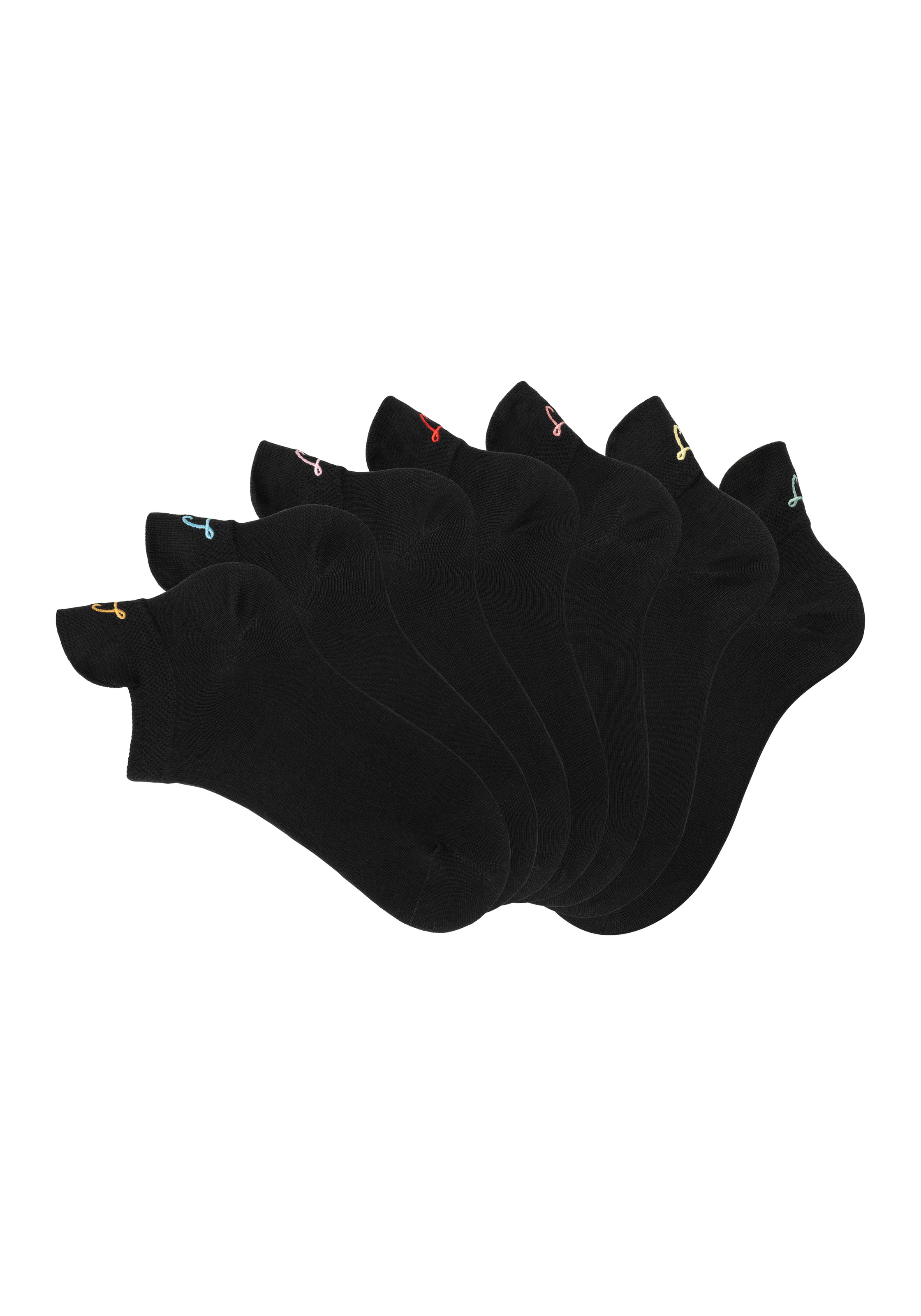 LASCANA Sneakersocken Box, Box, 7 Stk. tlg. mit kleiner Stickerei günstig online kaufen