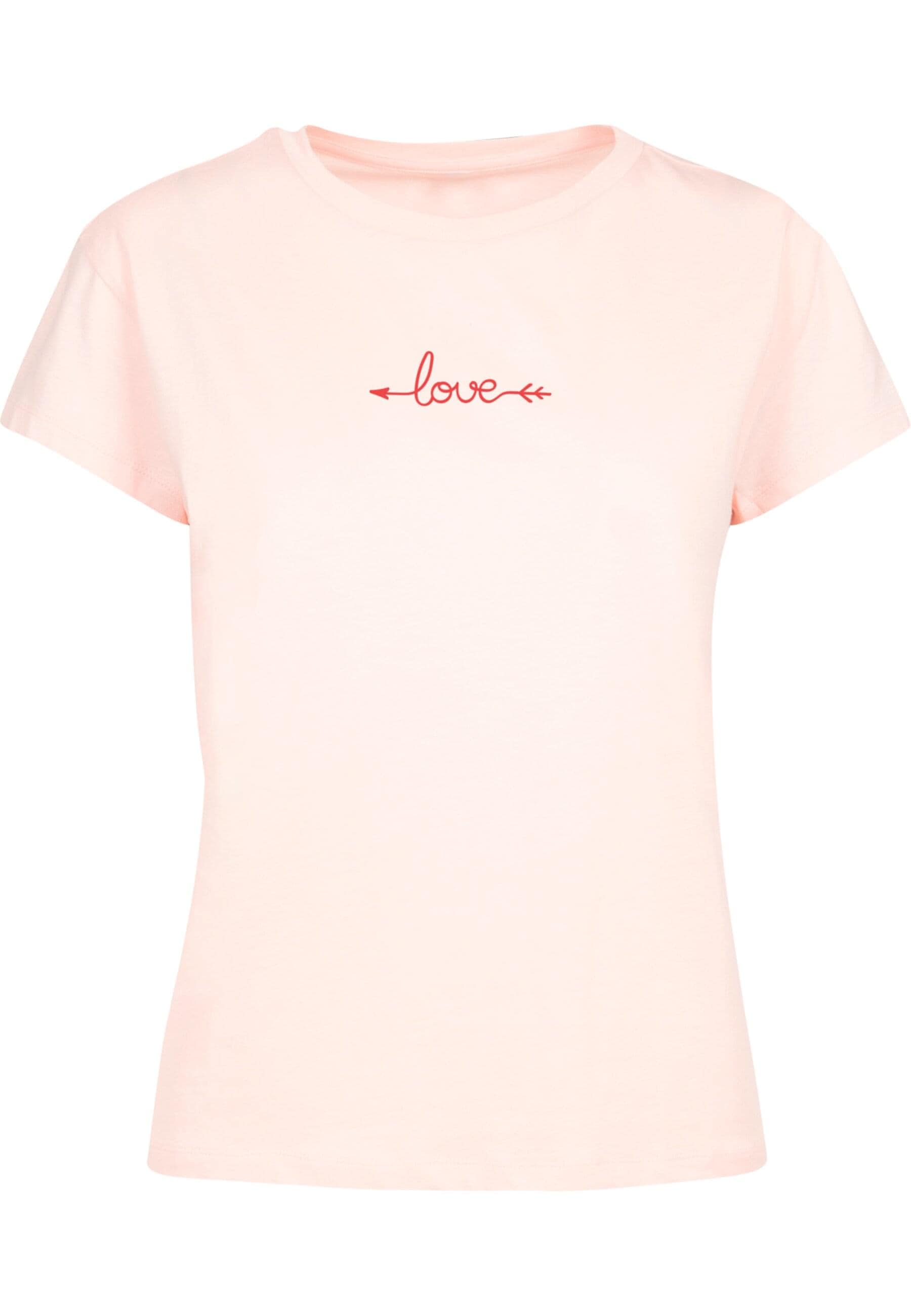 Merchcode T-Shirt "Merchcode Ladies Hugs & Love - Love Arrow Box Tee", 1 St günstig online kaufen