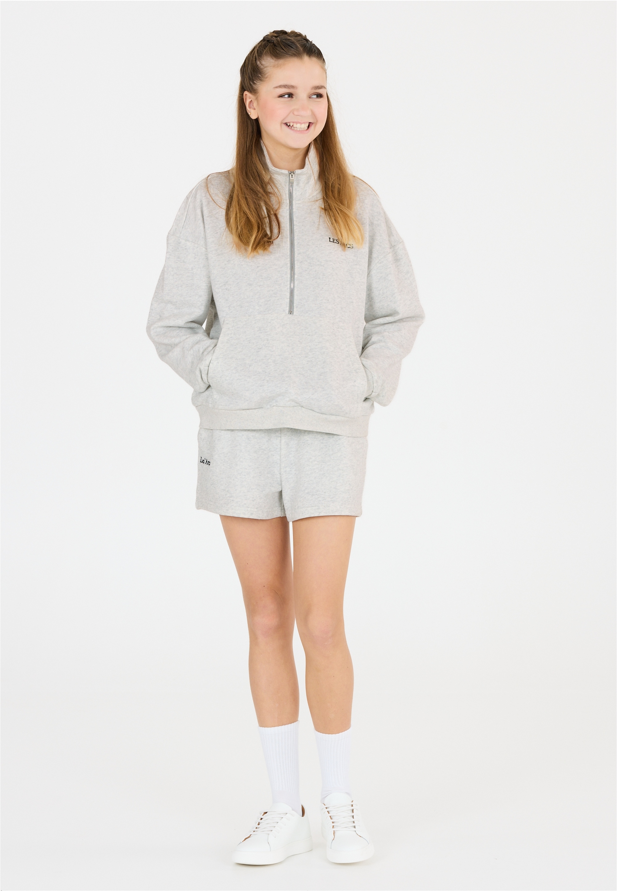 Les'Arcs Sweatshirt »Inghean«, mit smartem Halbreißverschluss