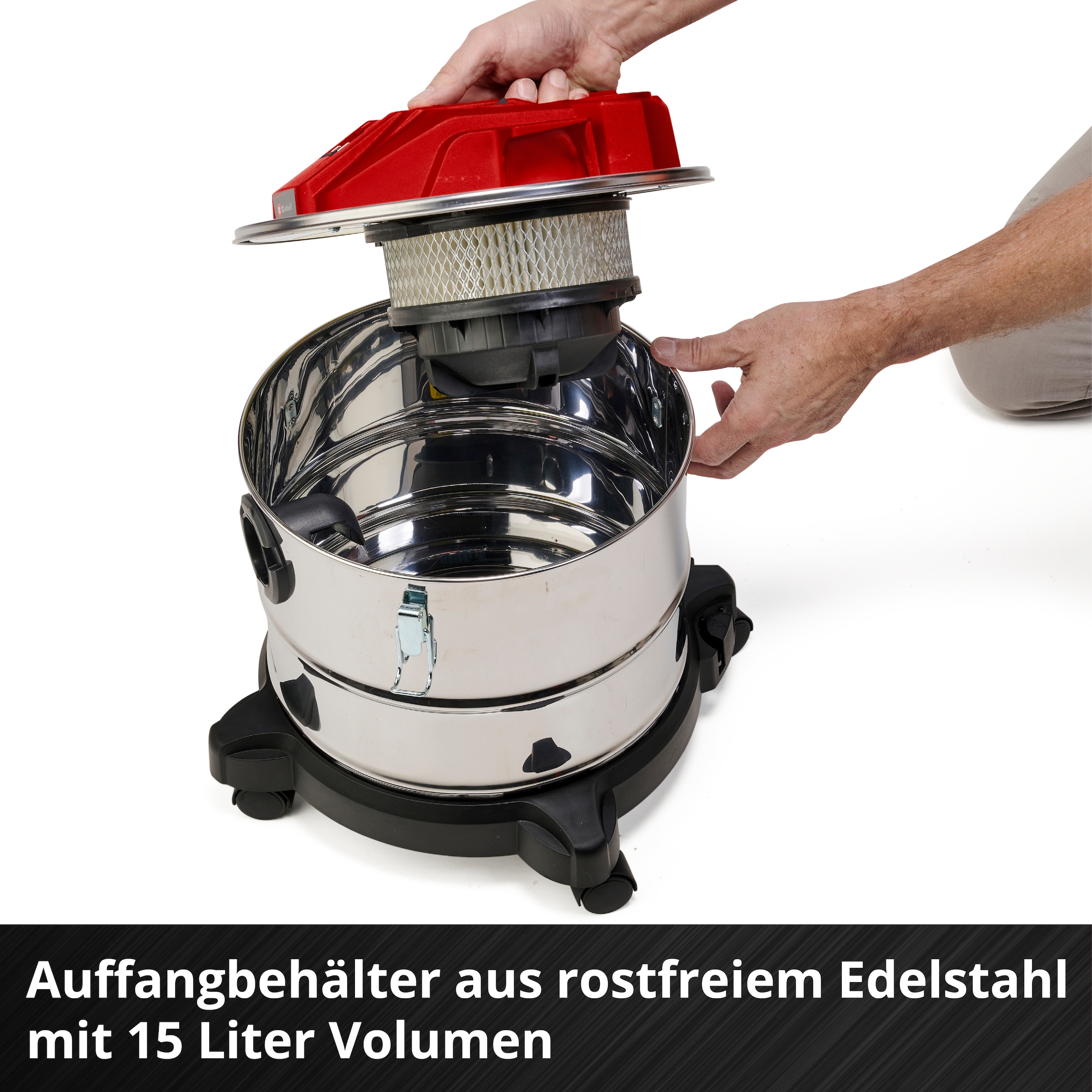 Einhell Aschesauger »Akku-Aschesauger TE-AV 18/15 Li C-Solo«, (Packung), ohne Akku und Ladegerät