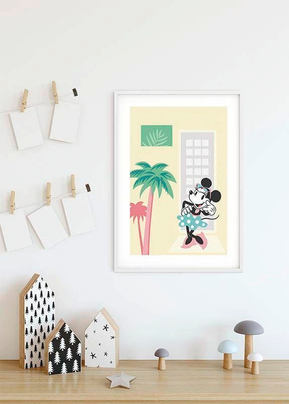 Komar Poster »Minnie Mouse Wohnzimmer Palms«, BAUR St.), Schlafzimmer, Disney, | Kinderzimmer, (1