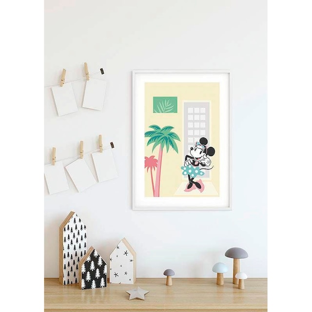 Komar Poster »Minnie Mouse Palms«, Disney, (1 St.), Kinderzimmer,  Schlafzimmer, Wohnzimmer | BAUR