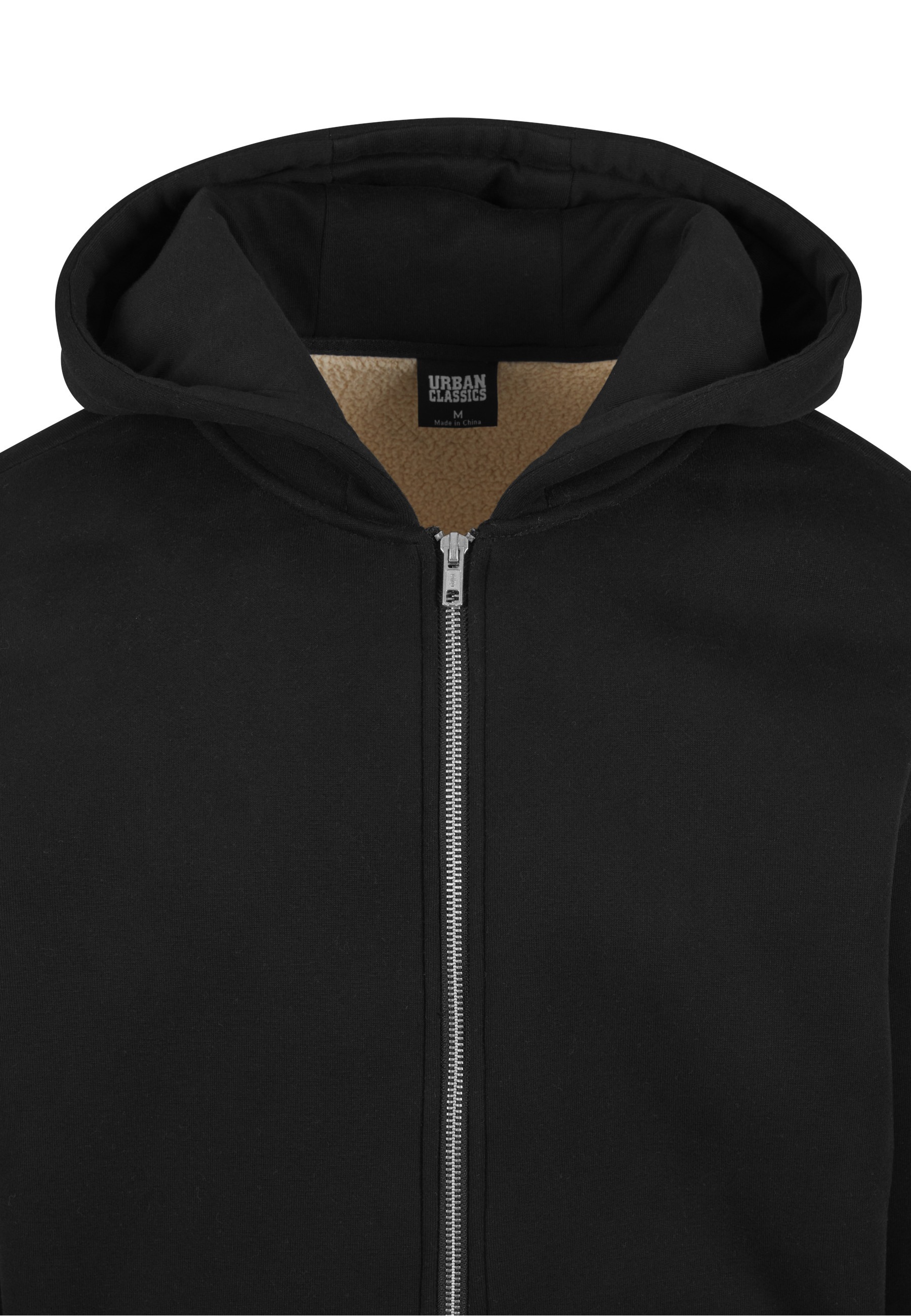 URBAN CLASSICS Kapuzenpullover »Urban Classics Bonded Sherpa Zip Hoody« 1