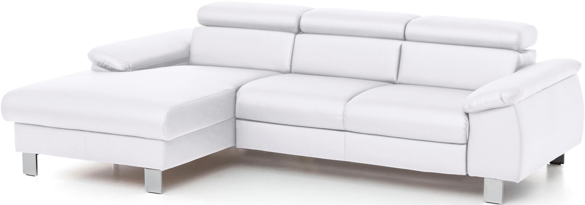 COTTA Ecksofa "Komaris L-Form, B: 244 cm" mit Kopfteilverstellung, optional günstig online kaufen