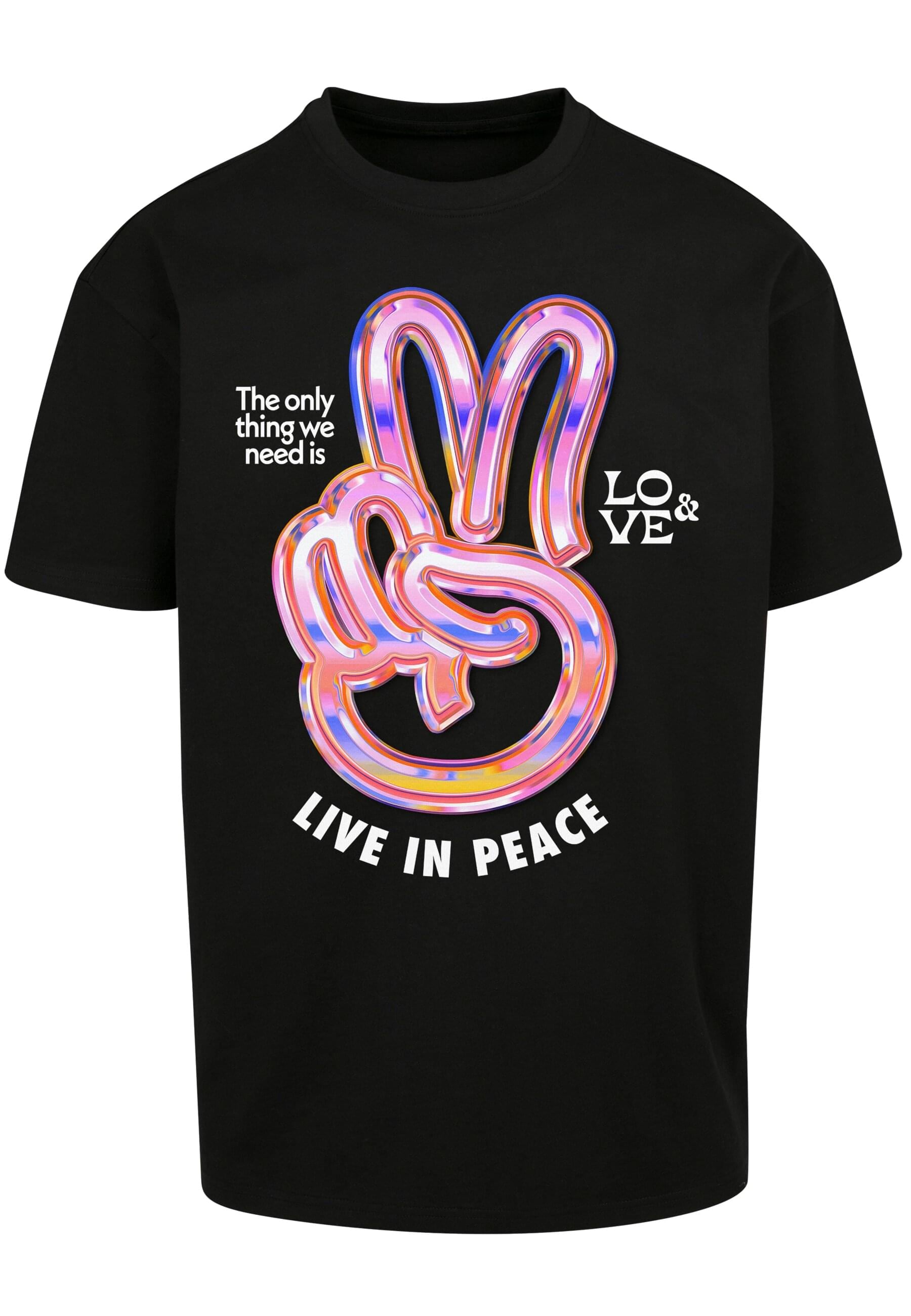 T-Shirt »Upscale by Mister Tee Unisex Live in Peace Oversize Tee«, (1 tlg.)