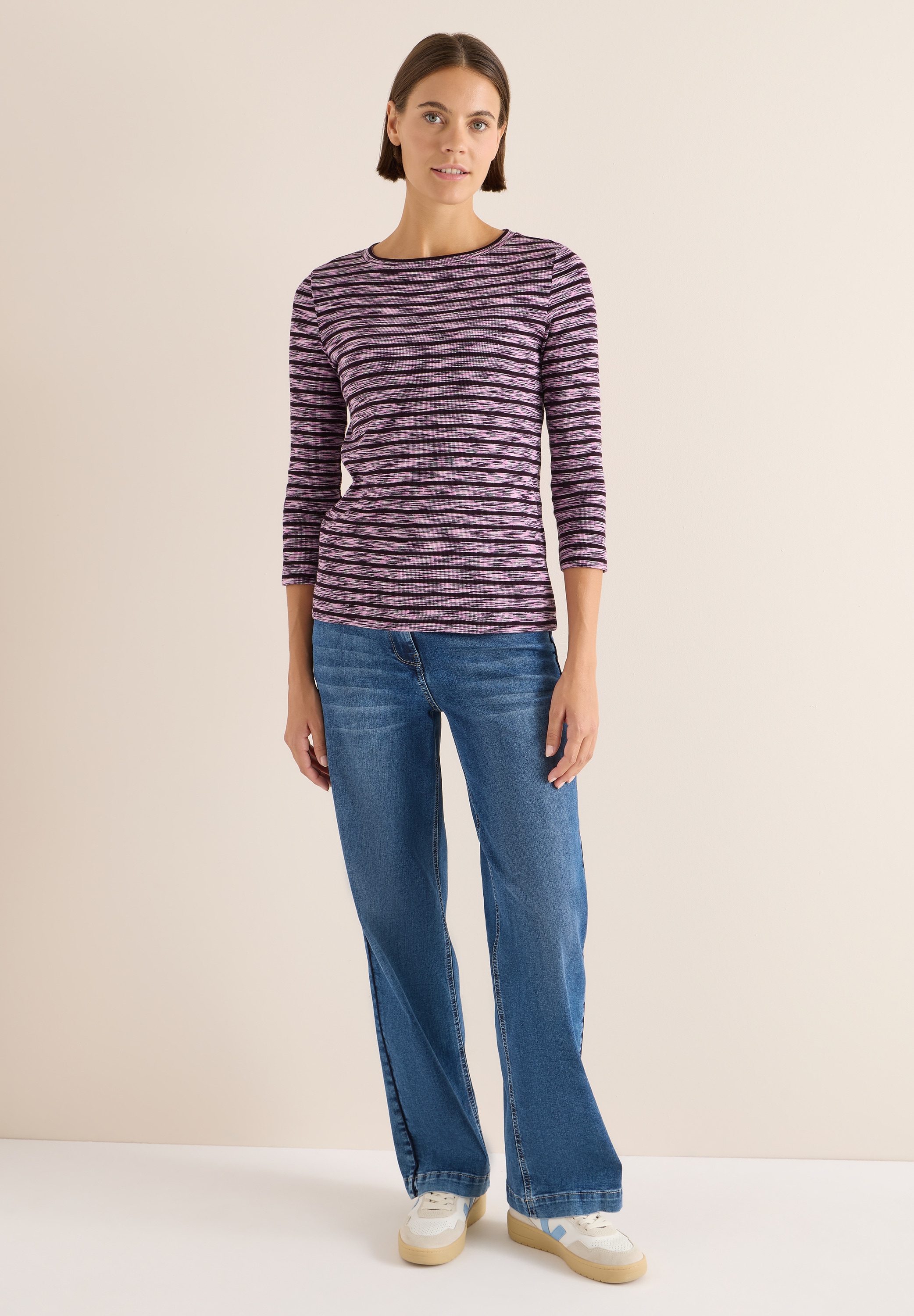 Cecil 3/4-Arm-Shirt, aus Baumwolle mit Stretchante