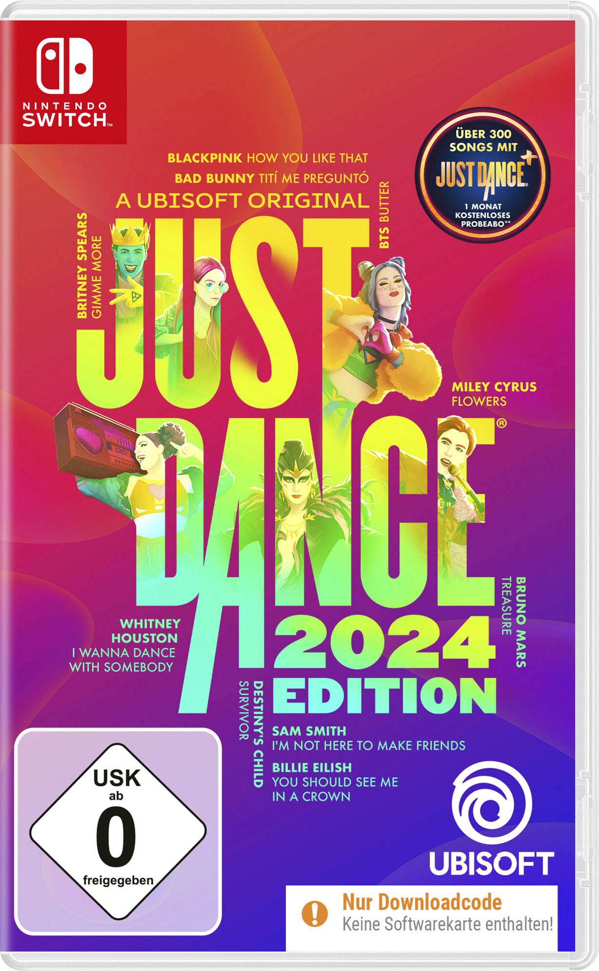 UBISOFT Spielesoftware "NSW Just Dance 2024 Edition (Code in a box)", Nintendo Switch, bunt, Spielesoftware