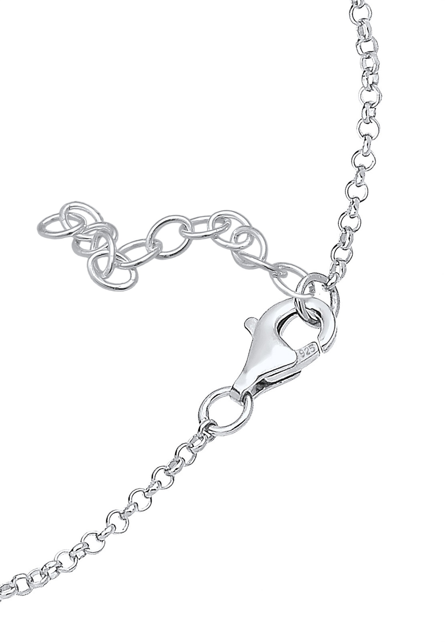 Armband ELLI "Kreis Schlicht 925 Silber", silber, Armbänder, Damen, 19cm, ohne Stein, Silber 925 (Sterlingsilber), Armband 2