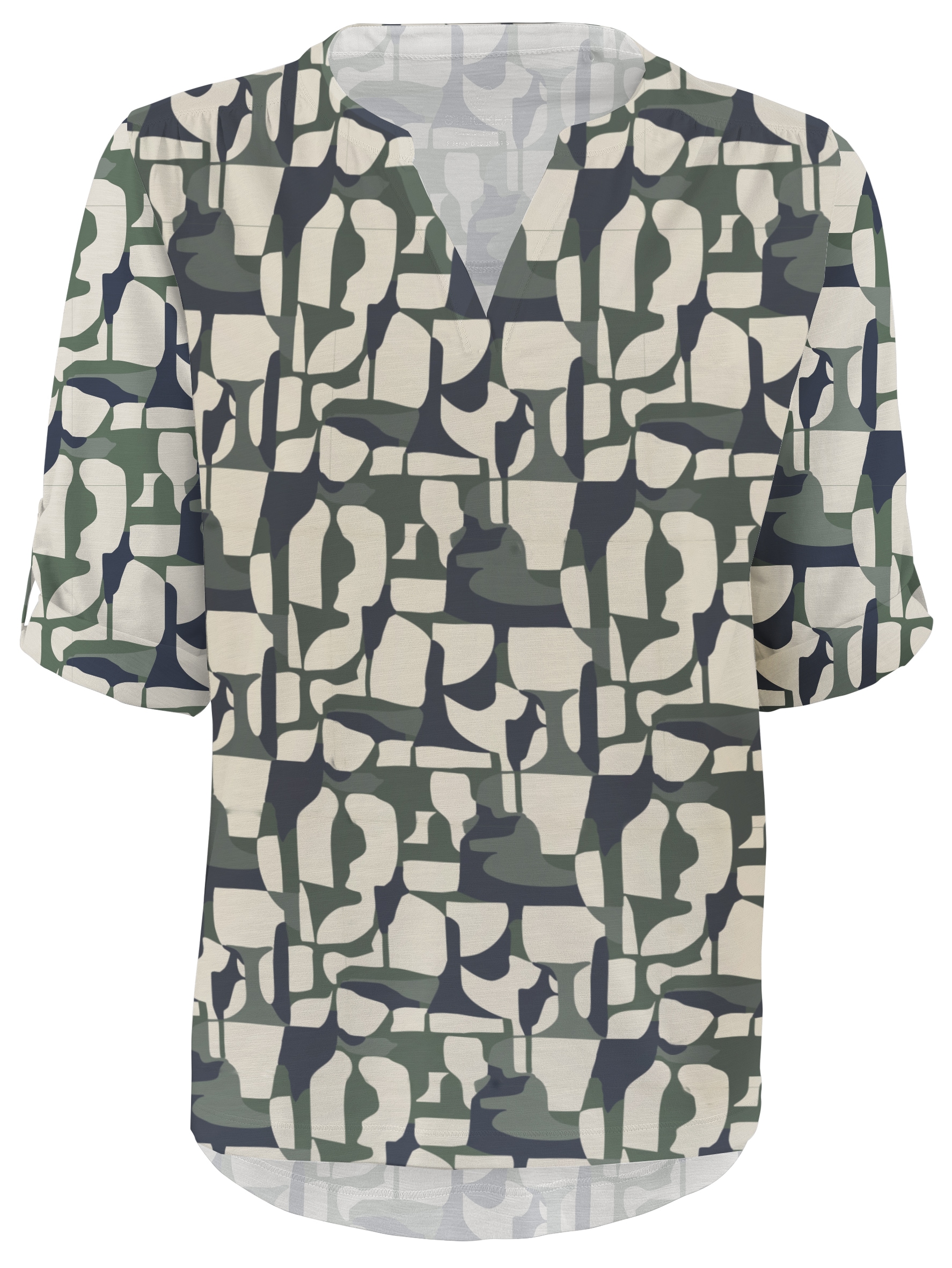 STOOKER WOMEN 3/4-Arm-Shirt "MARIE Print Shirt Bluse 3/4-Arm", Regular Fit günstig online kaufen